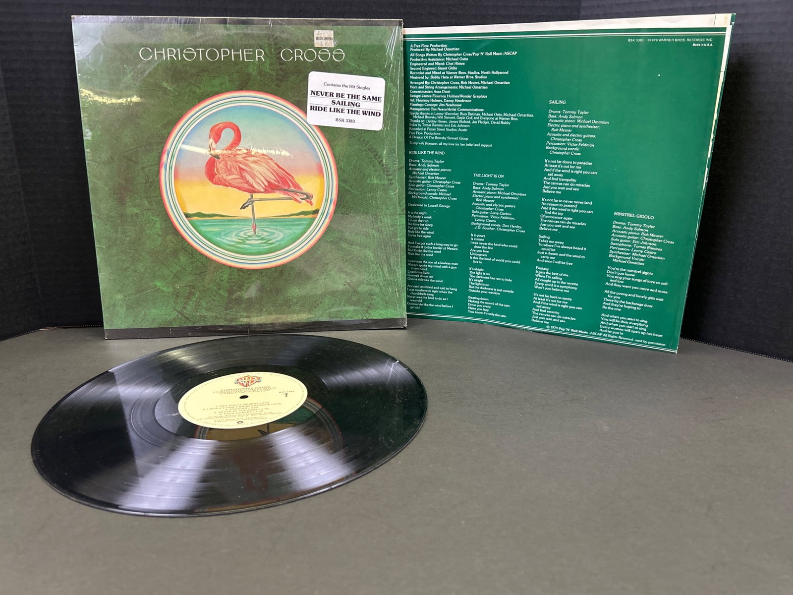 Christopher Cross Self-Titled Vinyl Record Album with Sleeve and Insert (1 of 3)