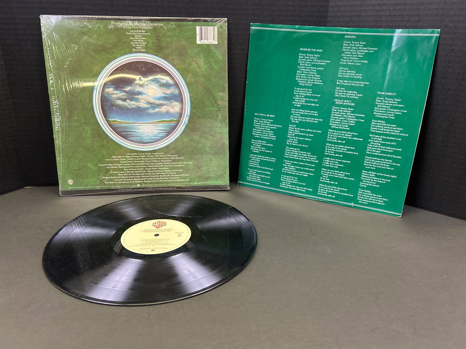 Christopher Cross Self-Titled Vinyl Record Album with Sleeve and Insert - 2