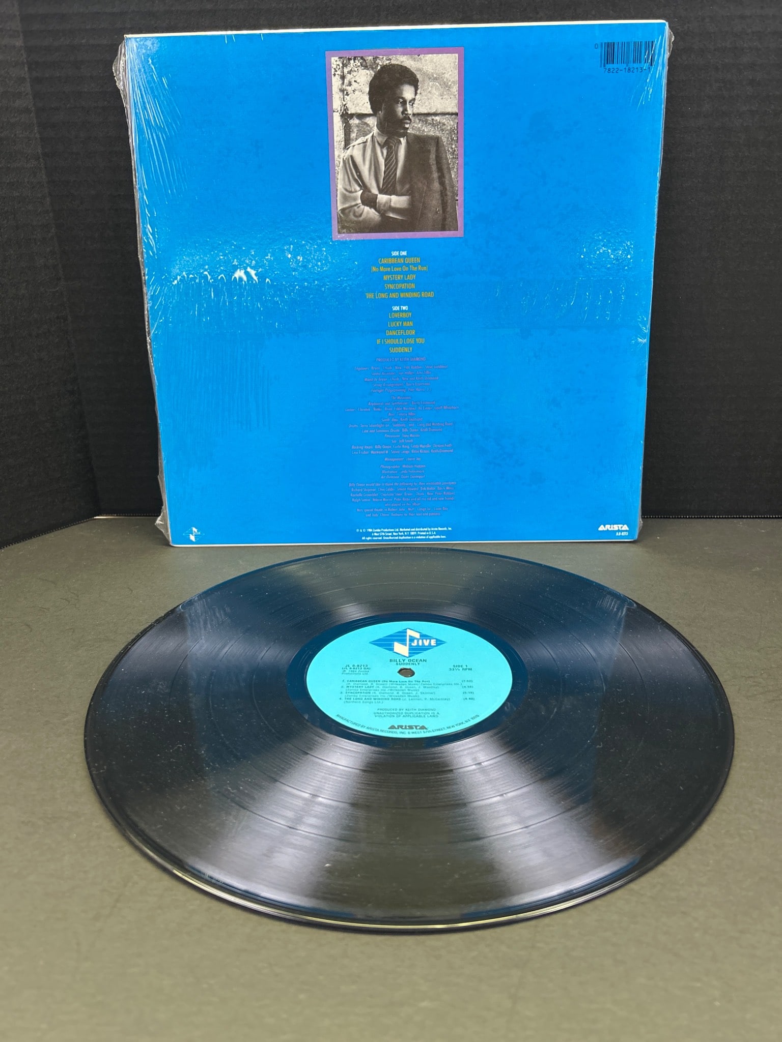 Billy Ocean Suddenly Vinyl Record, 1984, Jive JL8-8213 - 2
