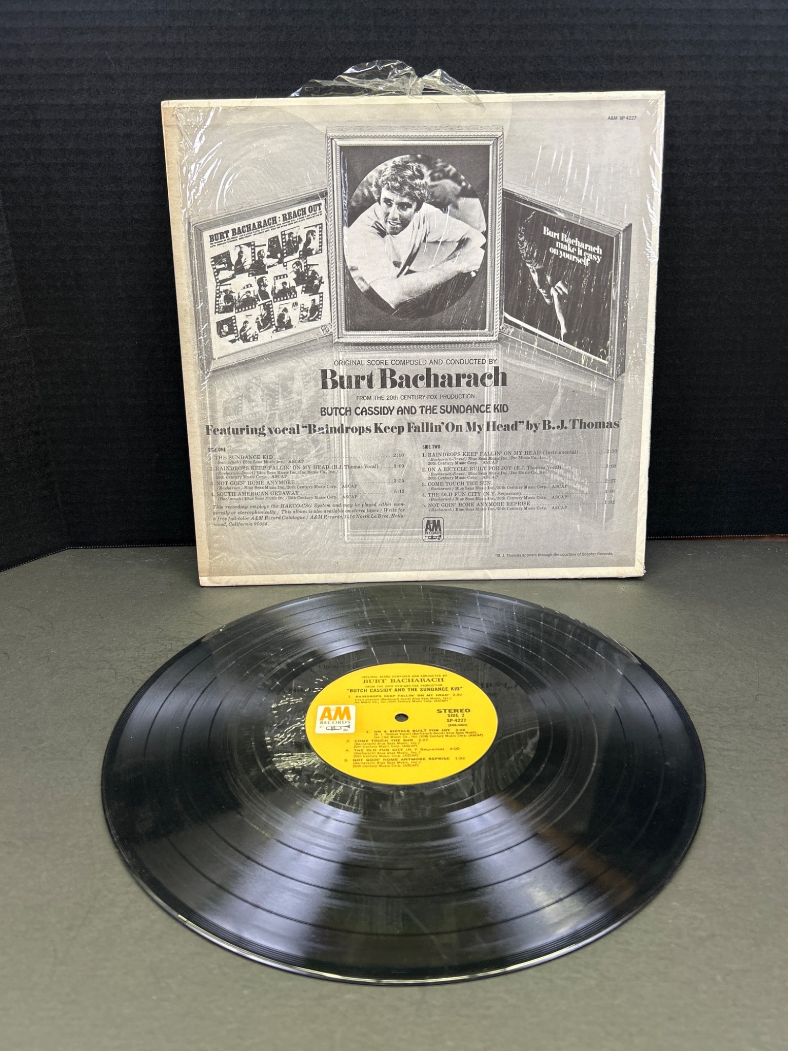 Burt Bacharach Vinyl Record, 'Butch Cassidy And The Sundance Kid' Soundtrack - 2