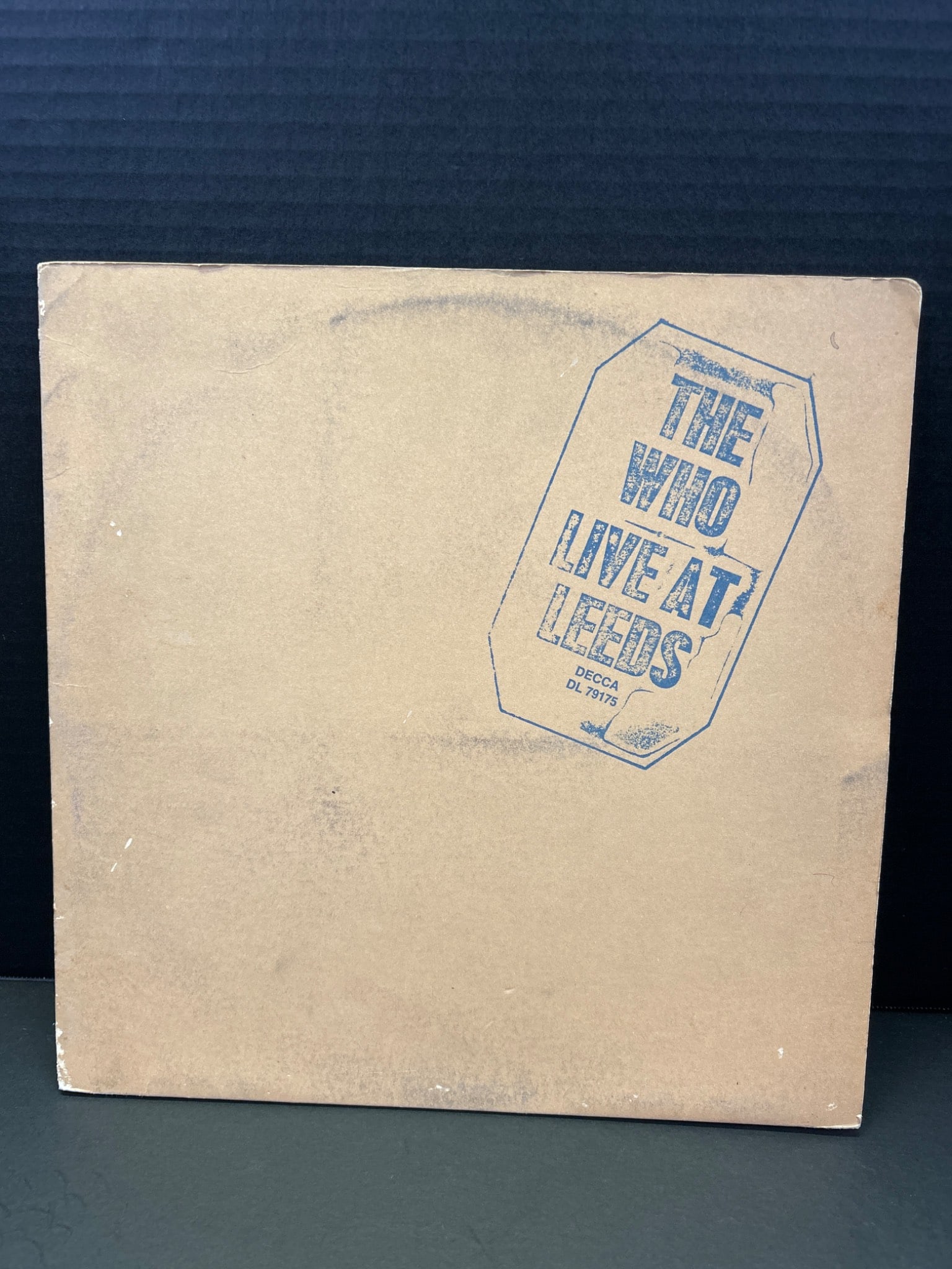 The Who Live At Leeds Vinyl Record Album With Original File Cover and Photo Insert - 4
