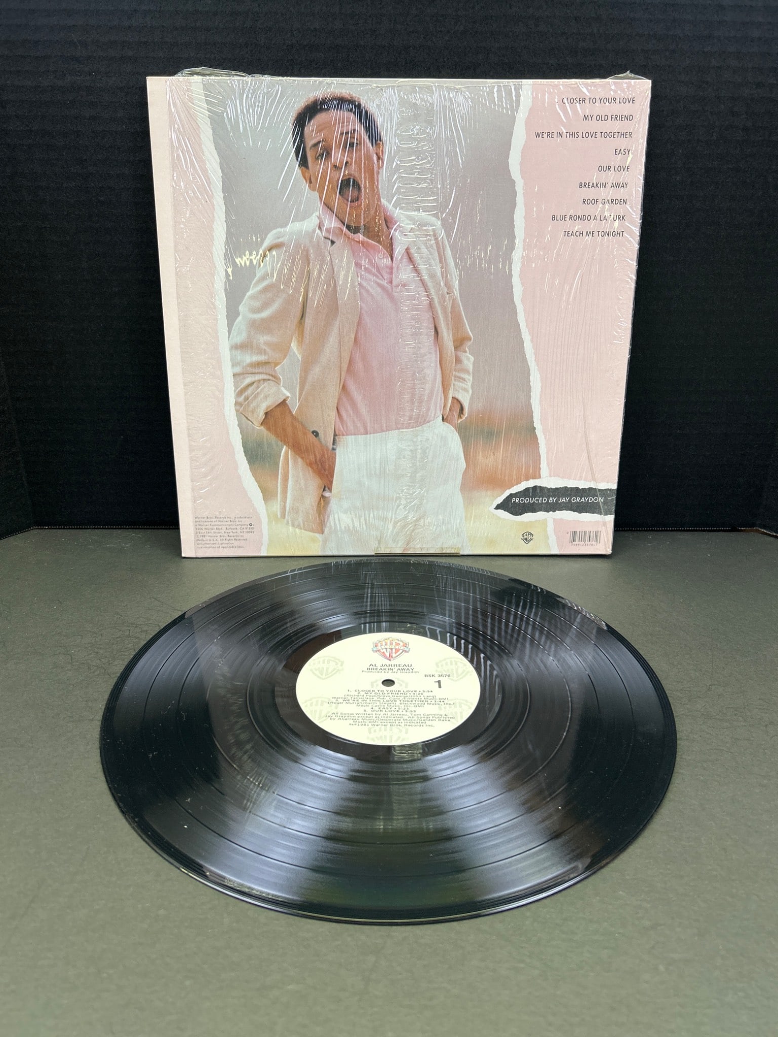 Al Jarreau Breaking Away Vinyl Record Album With Original Cover and Sleeve - 2