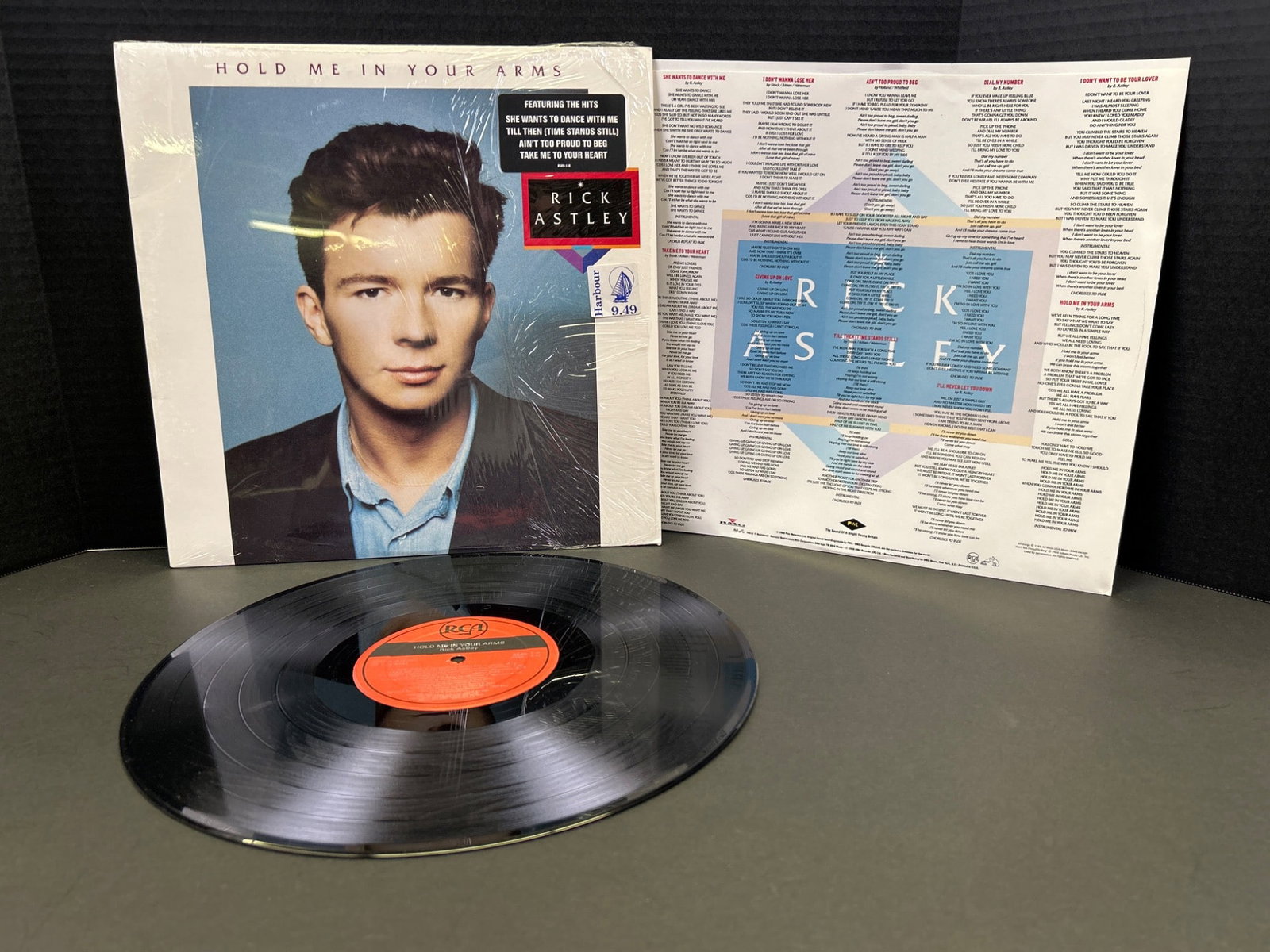 Rick Astley 'Hold Me In Your Arms' Vinyl LP with Original Sleeve (1 of 2)
