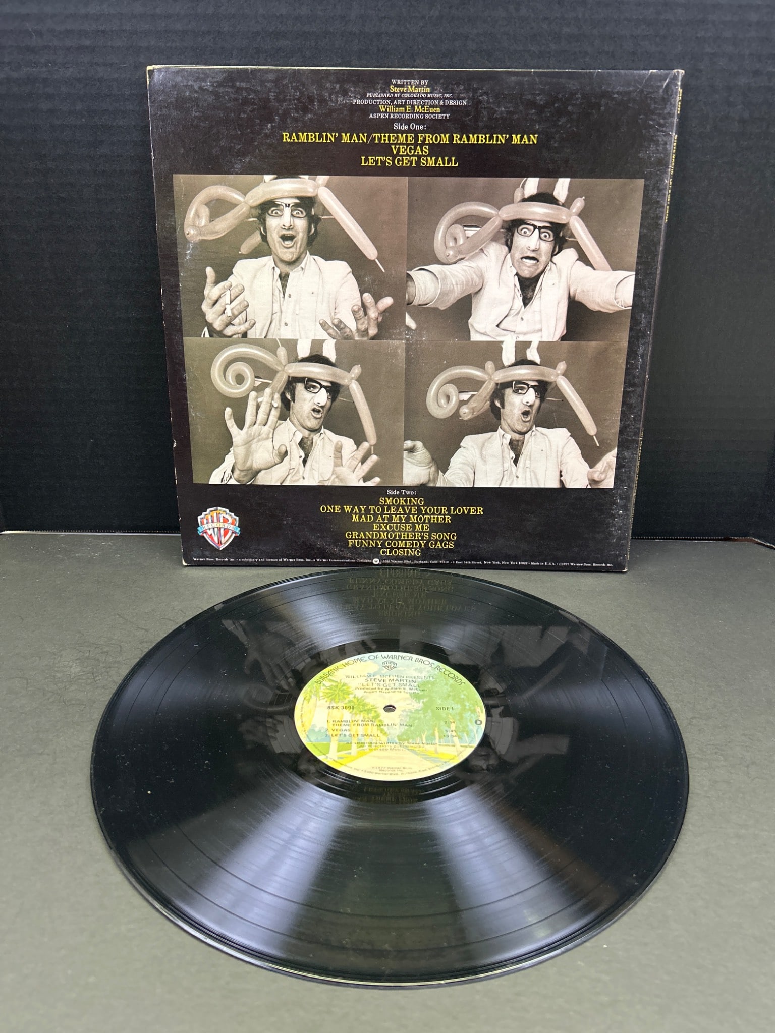 Steve Martin 'Let's Get Small' Comedy Album, Vinyl LP, 1977 - 2