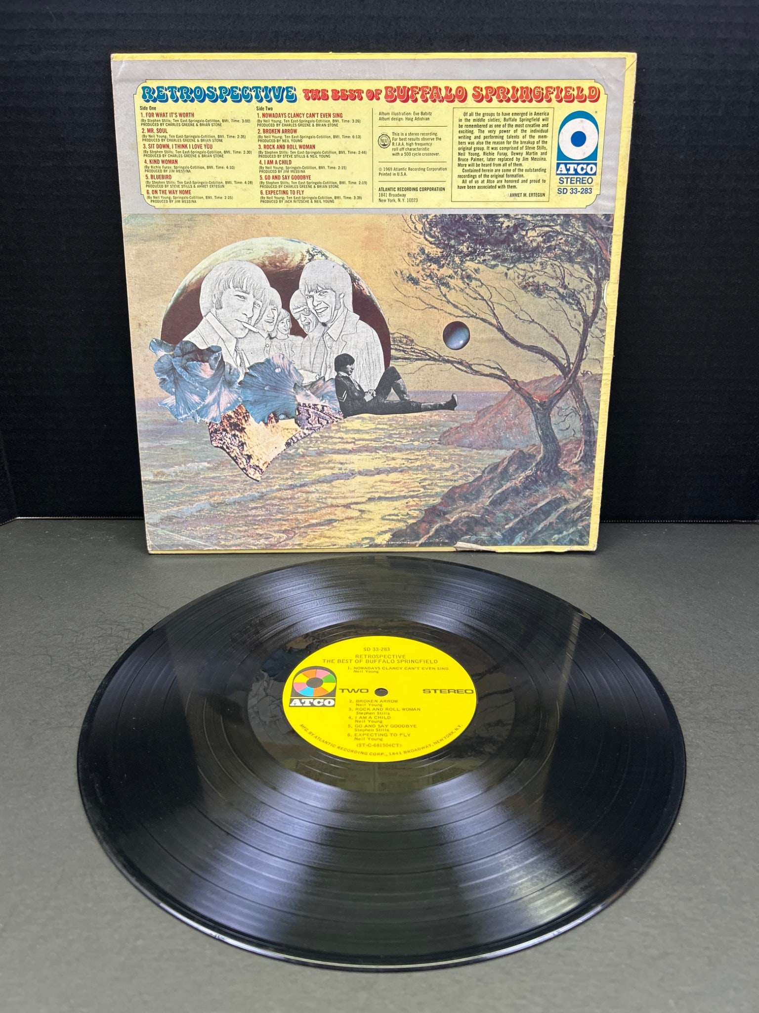 Retrospective: The Best of Buffalo Springfield Vinyl Record, ATCO SD 33-283 - 2