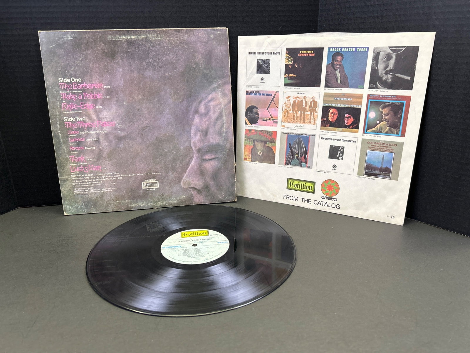 Emerson, Lake & Palmer Vinyl Record With Original Sleeve - 2
