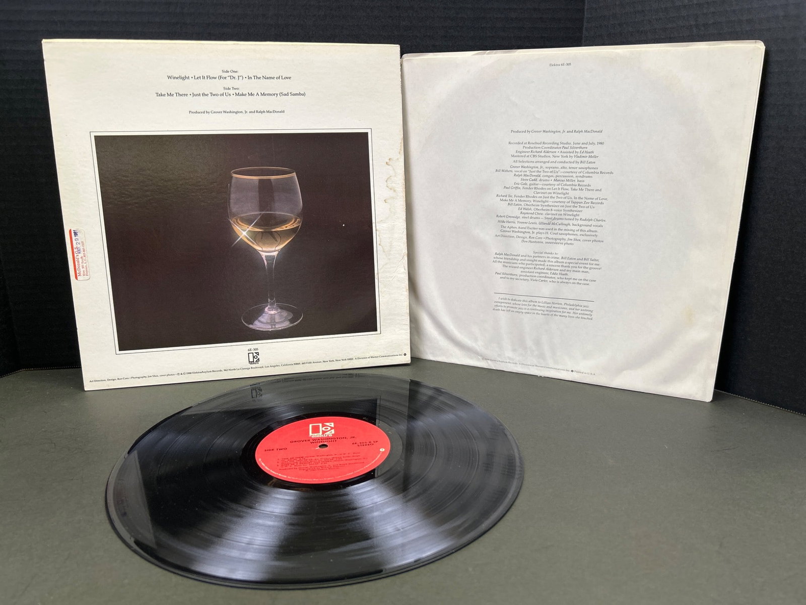 Grover Washington Jr. 'Wine Light' Vinyl Record Album, 1980 Release - 2