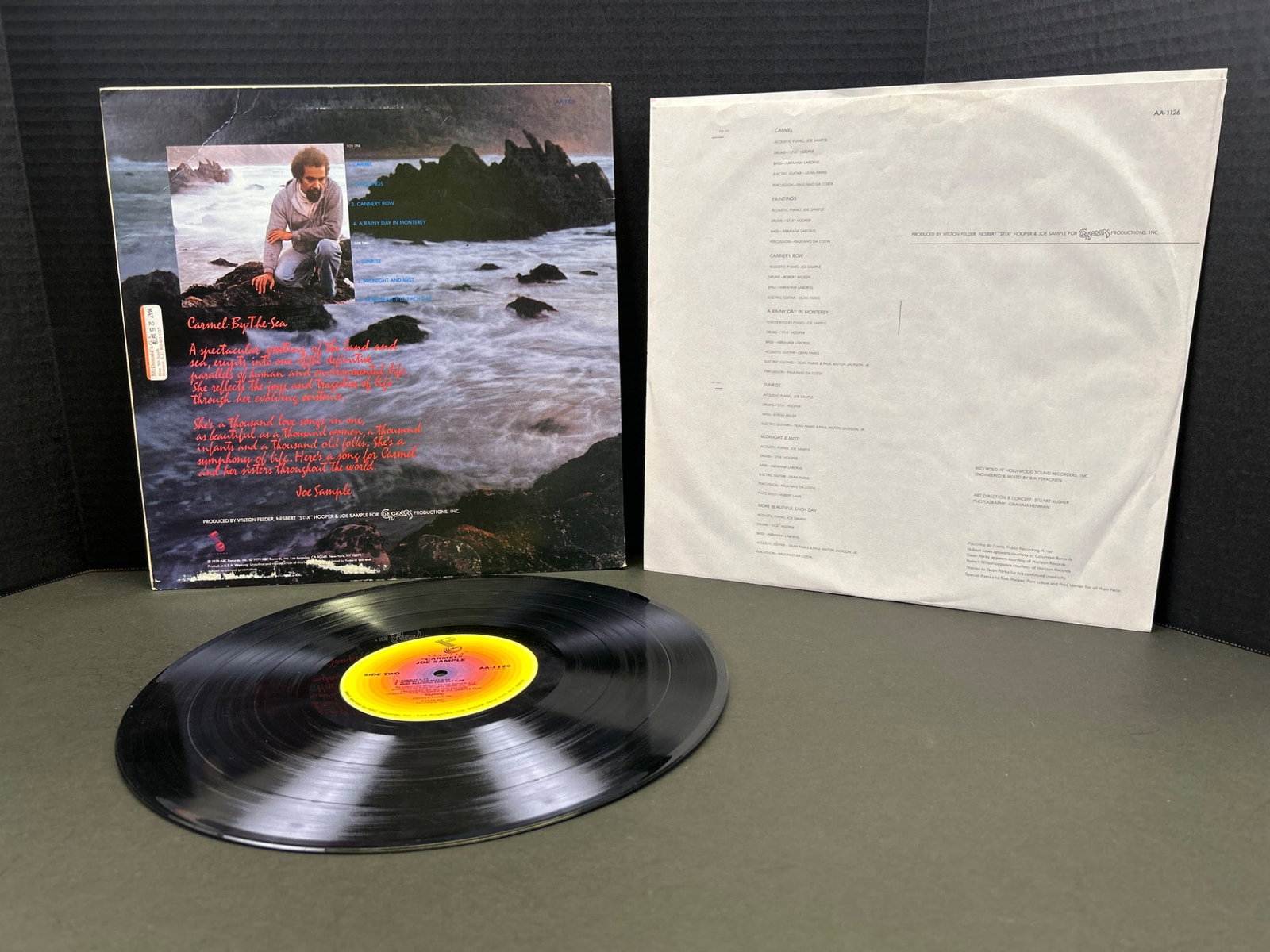 Joe Sample 'Carmel' Vinyl Record Album - MCA Records MCA-3094 - 2