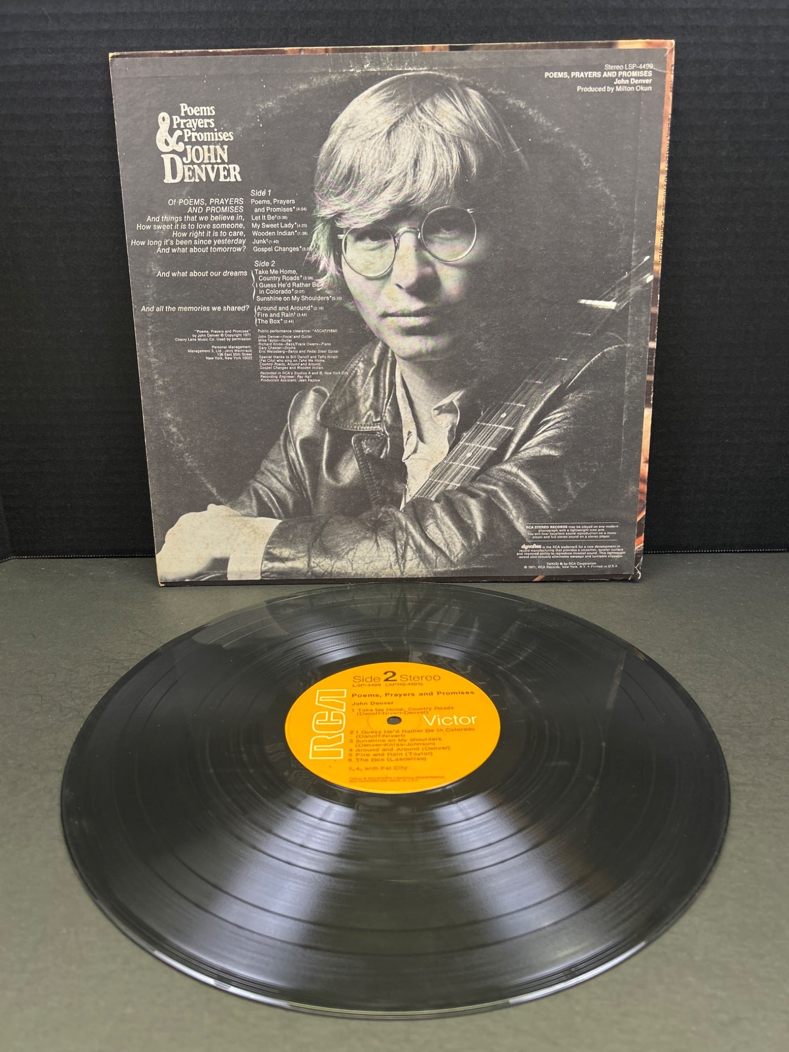 Poems, Prayers & Promises by John Denver Vinyl Record, RCA LSP-4499, 1971 - 2