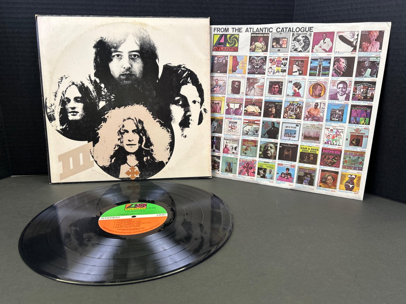 Led Zeppelin III Vinyl Record With Gatefold Sleeve and Atlantic Catalogue - 2