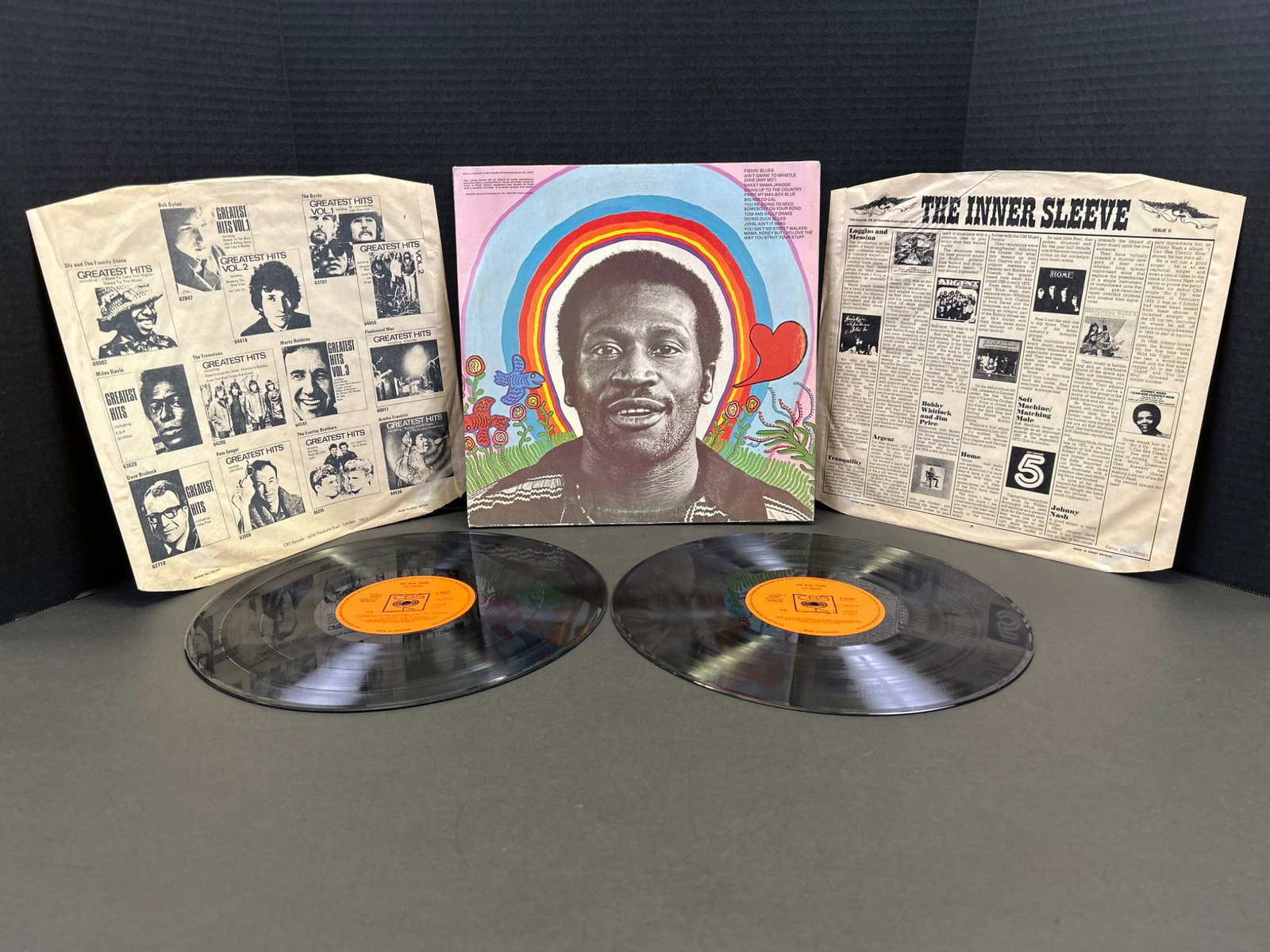 The Real Thing: Double Vinyl Record Album by Taj Mahal, CBS Records - 2