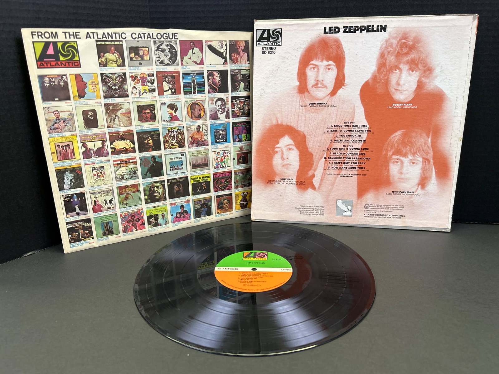 Led Zeppelin Self-Titled Debut Vinyl LP - Atlantic 1969 Release - 2