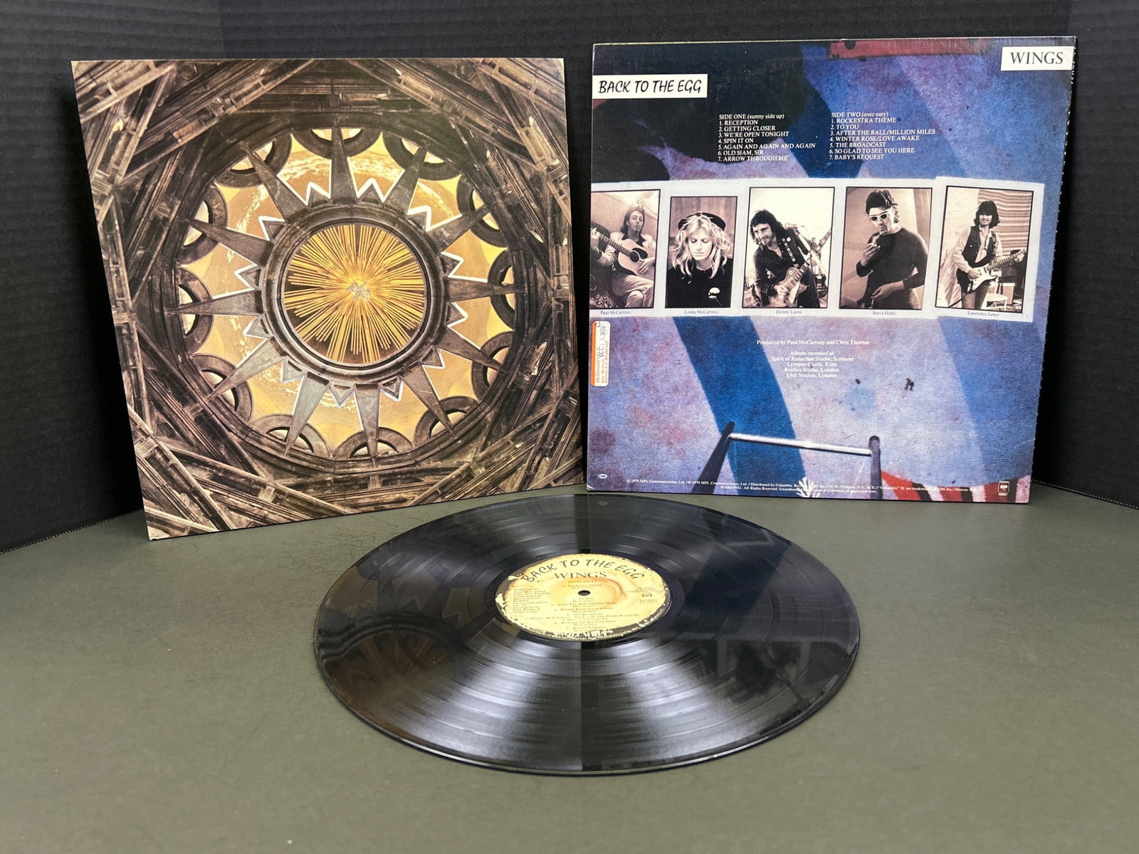 Wings Back To The Egg album With Sleeves Featuring Cover Art and Lyrics - 2