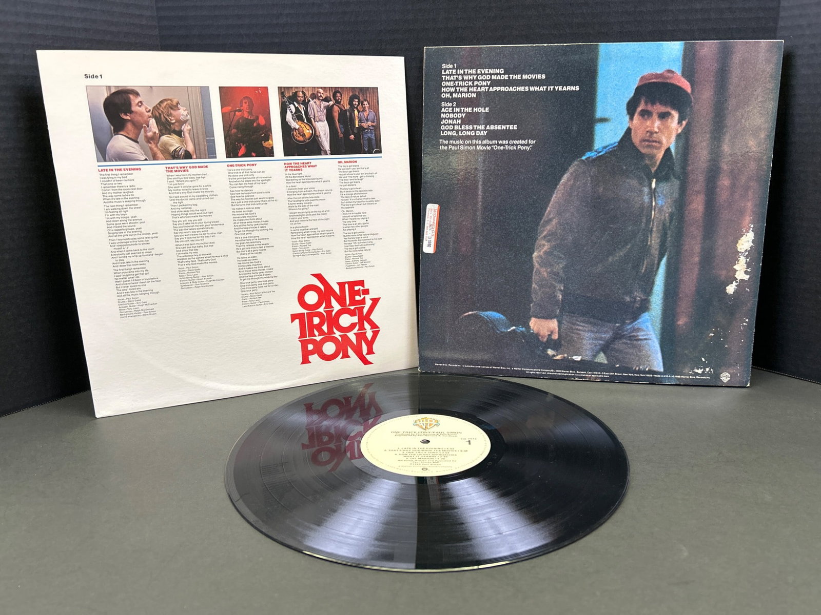Paul Simon One-Trick Pony Vinyl Record LP with Cover and Insert - 2