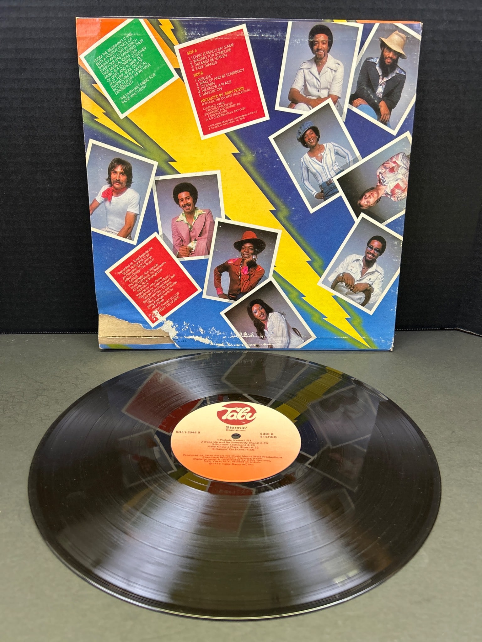 Brainstorm - 'Stormin'' Vinyl Record Album (1977, Tabu Records) - 2