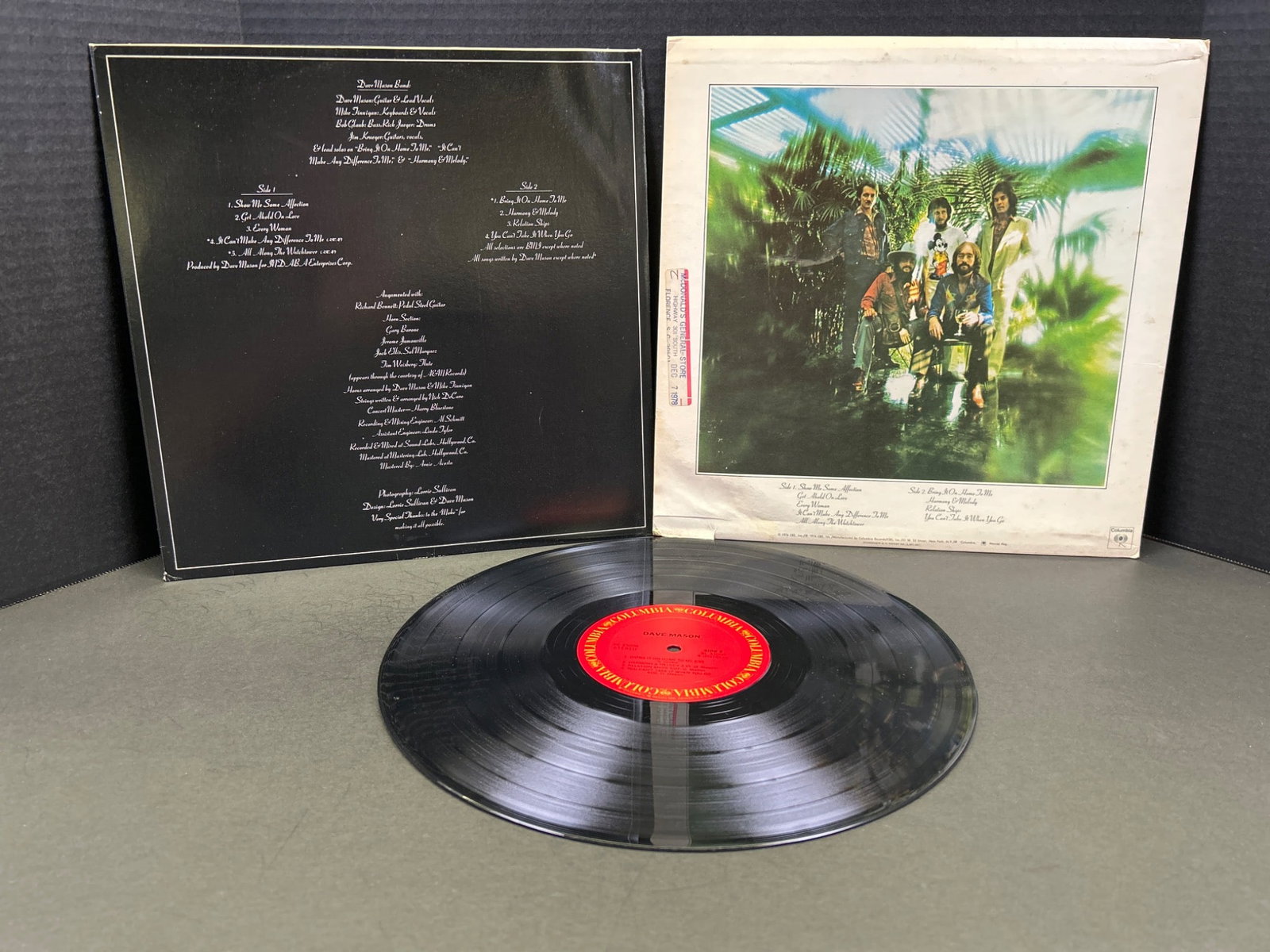 David Crosby Self-Titled Vinyl Record LP with Original Sleeve - 2