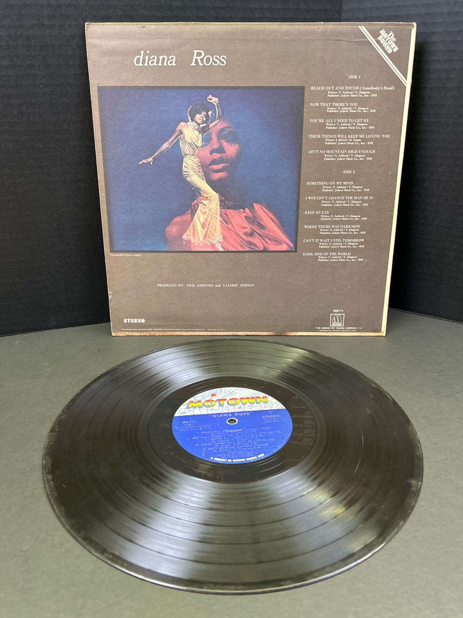 Diana Ross Vinyl Record and Motown Fan Bag Promotional Sleeve - 2