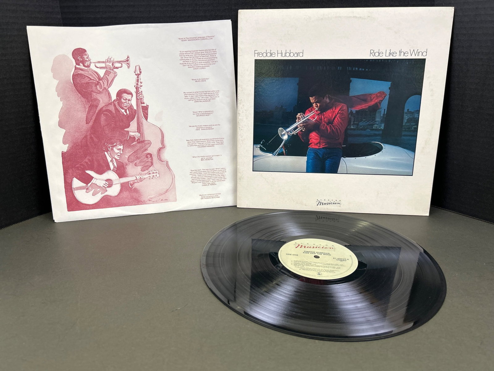 Bobby Hackett Album Titled â€˜What a Wonderful Worldâ€™ Vinyl Recor: Original vinyl of Bobby Hackettâ€™s â€˜What a Wonderful Worldâ€™ album. Includes the original vinyl record and sleeve with full artwork and text.
