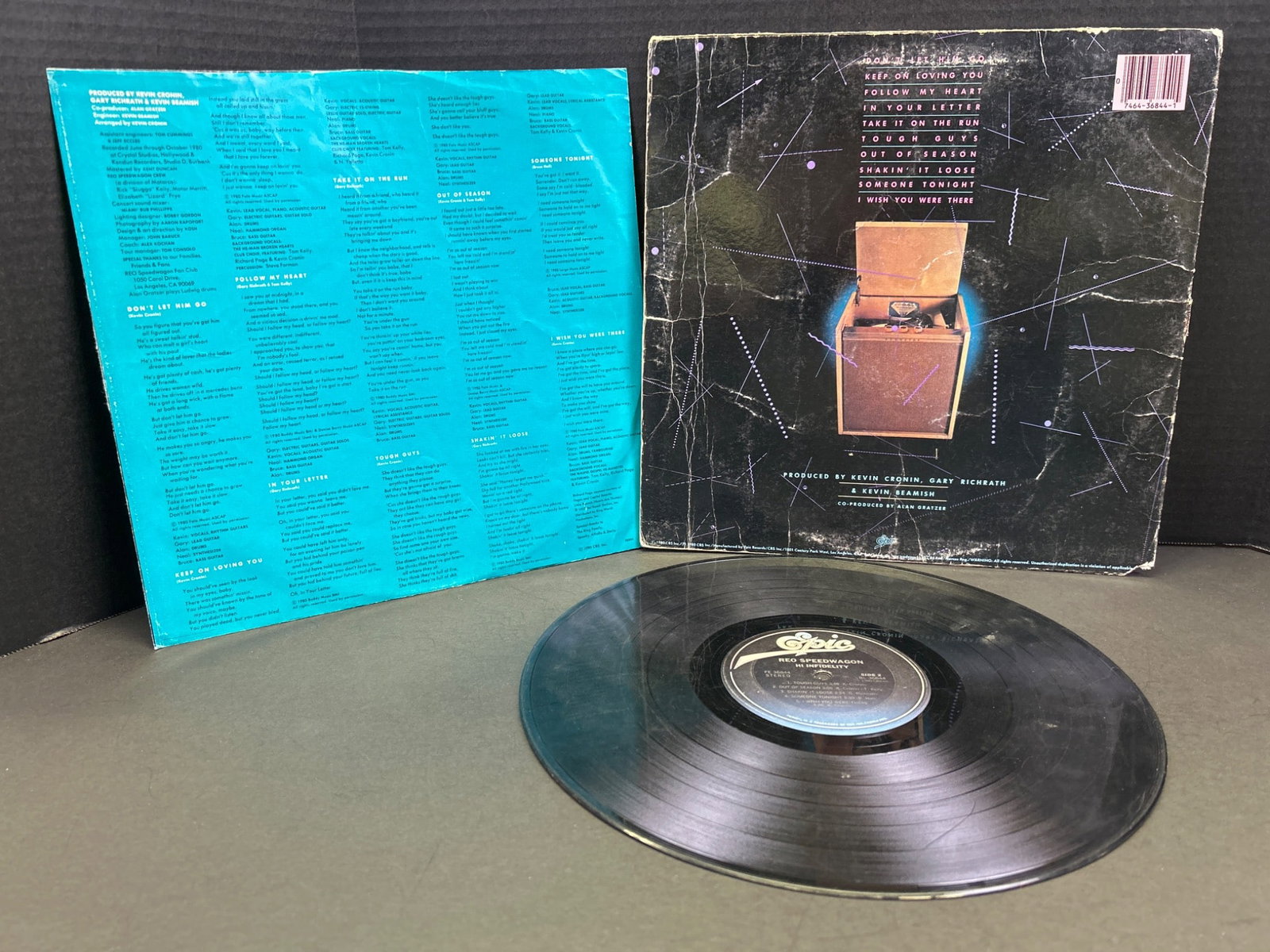 REO Speedwagon Hi Infidelity Vinyl Record with Original Sleeve - 3