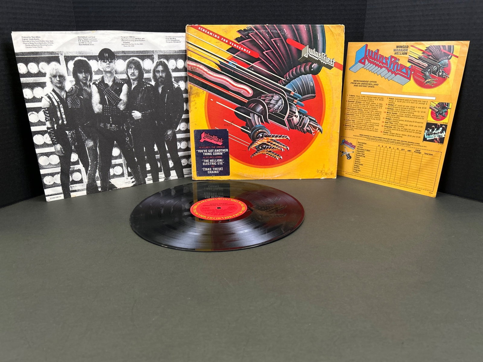Judas Priest 'Screaming for Vengeance' Vinyl LP with Sleeve and Insert (1 of 3)