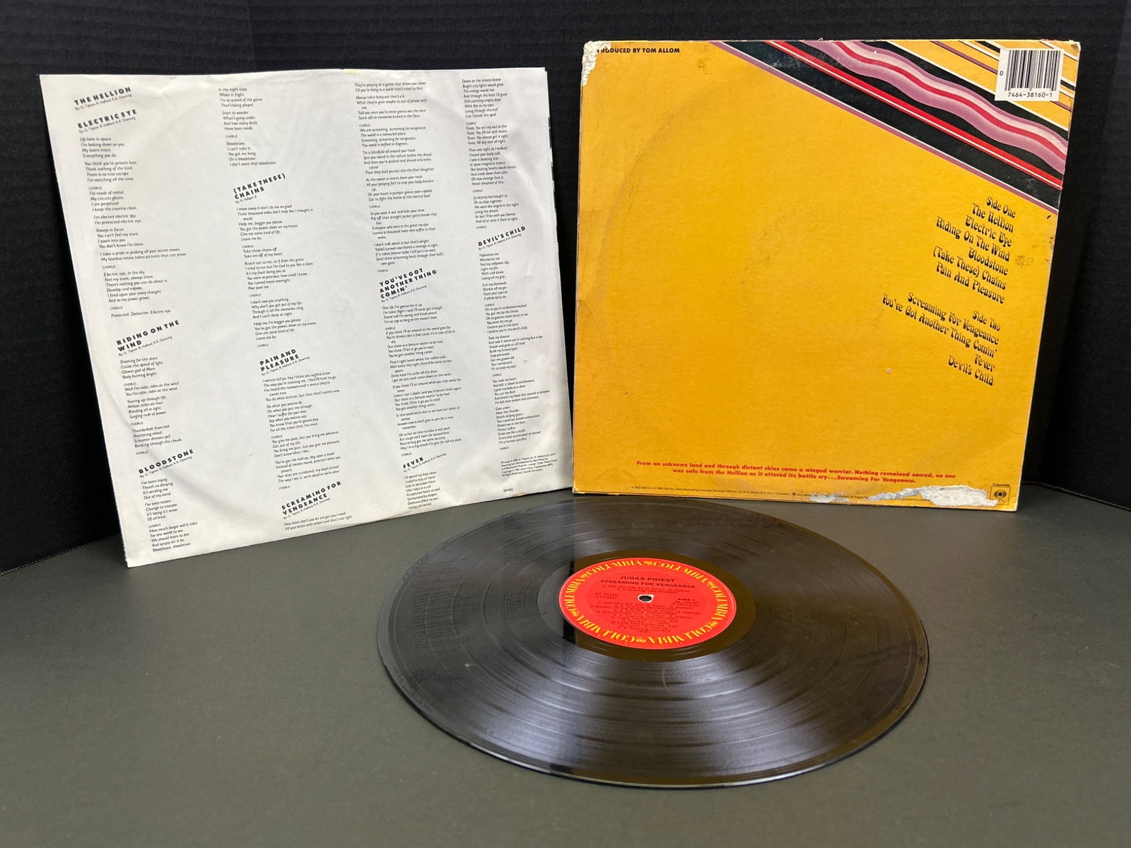 Judas Priest 'Screaming for Vengeance' Vinyl LP with Sleeve and Insert - 2