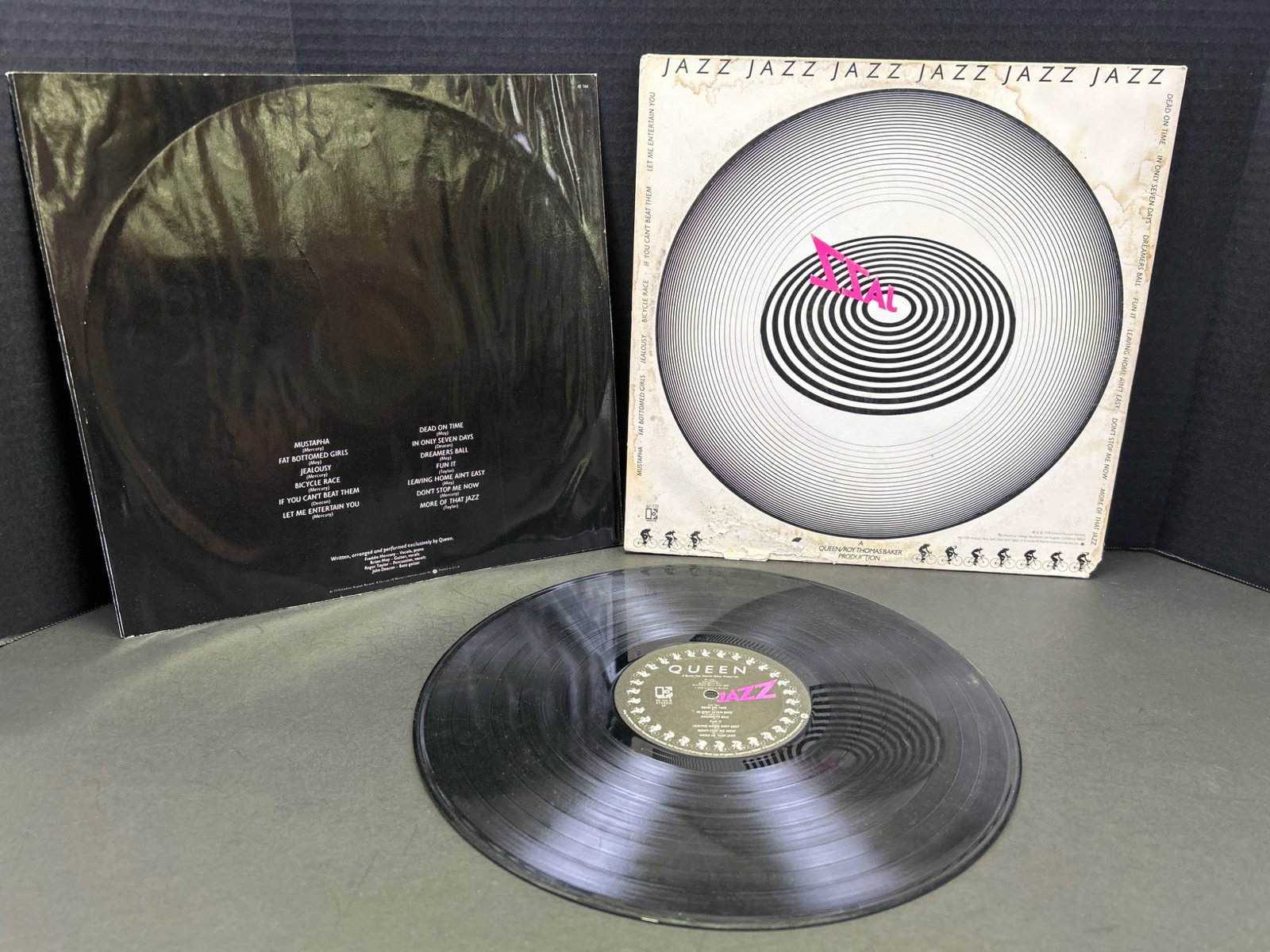 Queen 'Jazz' Vinyl Album with Original Sleeve and Gatefold, 1978 Release - 2