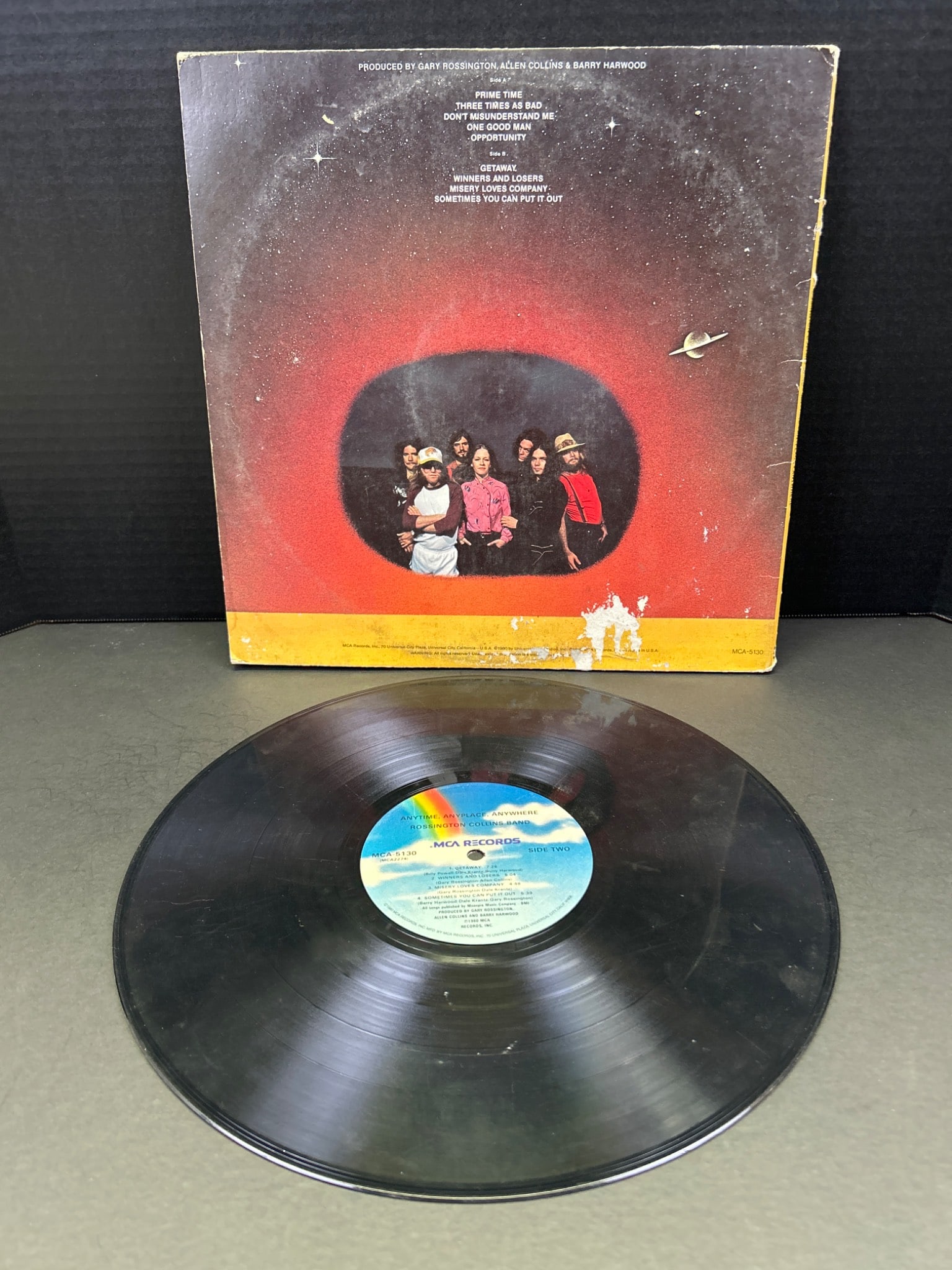 Rossington Collins Band Vinyl Record with Original Sleeve and Insert - 2
