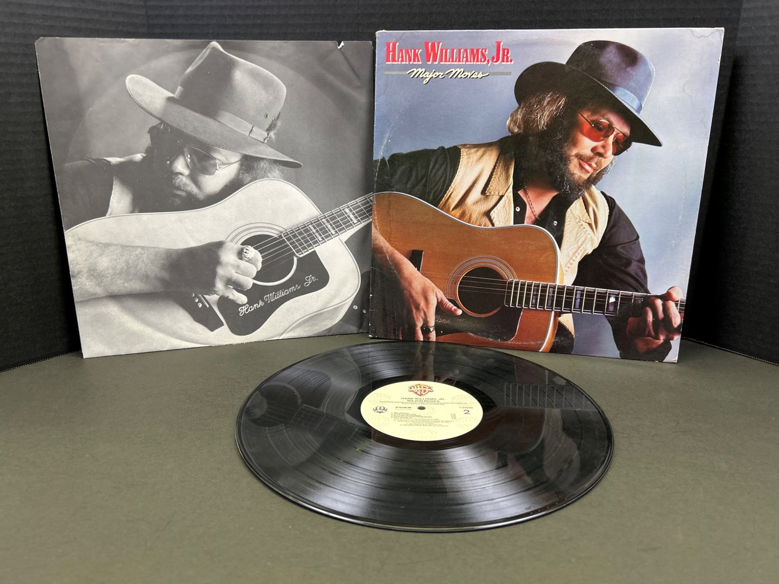 Hank Williams Jr. â€˜Major Movesâ€™ Vinyl Record with Original Jack (1 of 2)