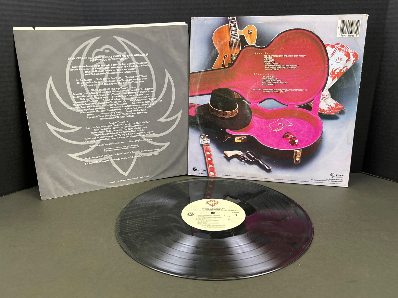 Hank Williams Jr. ˜Major Moves™ Vinyl Record with Original Jacket - 2