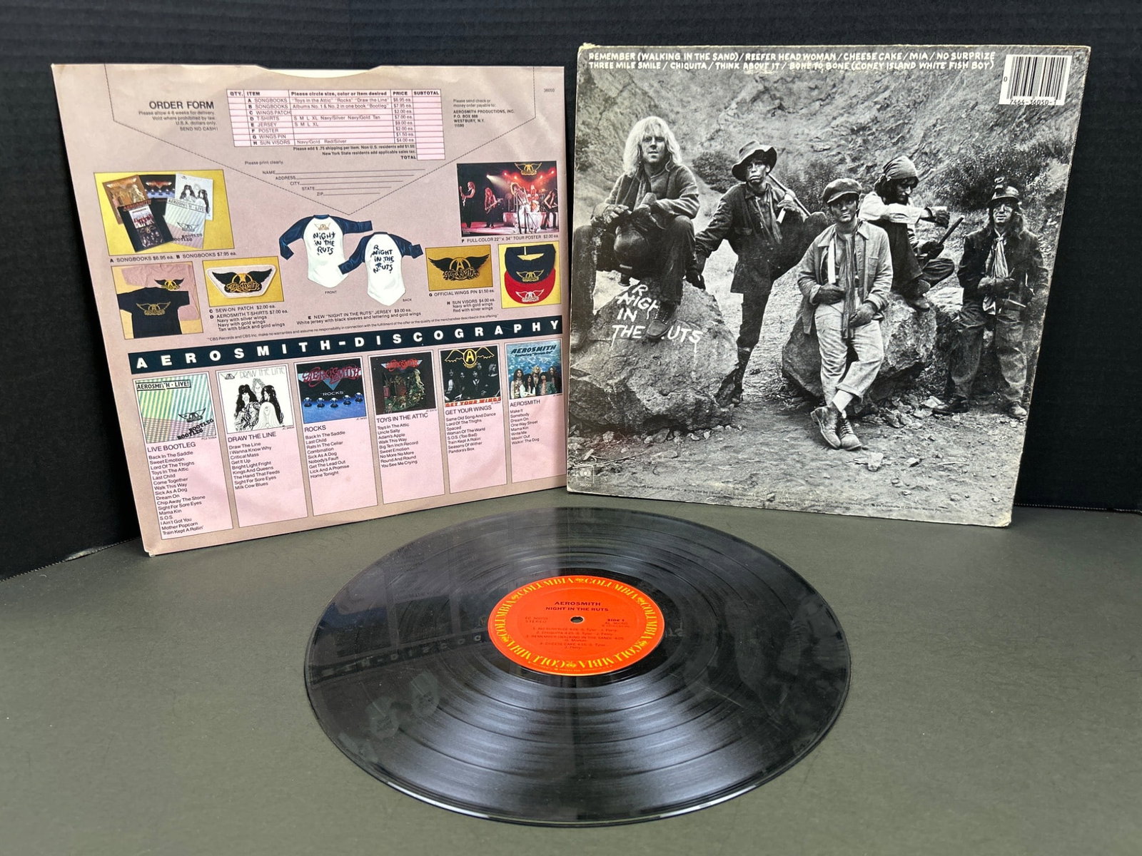 Aerosmith 'Night in the Ruts' Vinyl LP, Columbia JC 36050 - 2