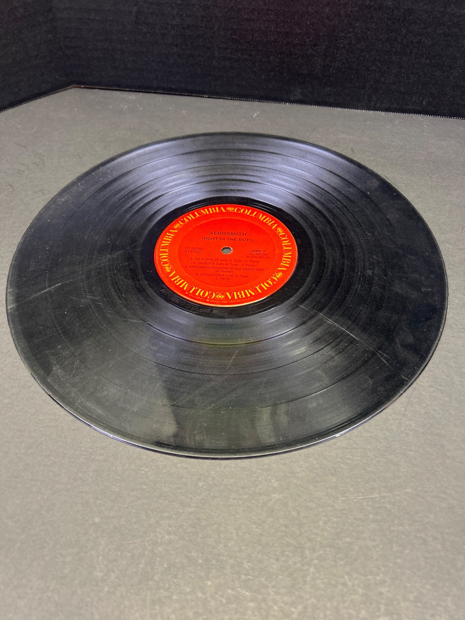 Aerosmith 'Night in the Ruts' Vinyl LP, Columbia JC 36050 - 3