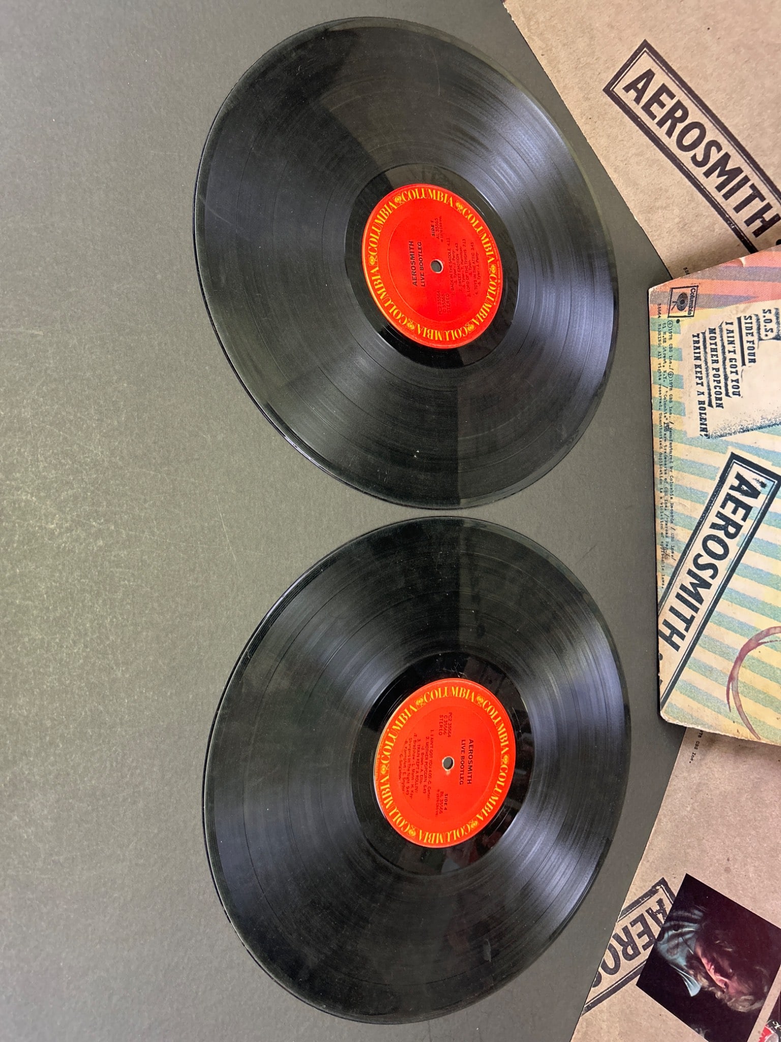 Aerosmith Live! Bootleg 2x Vinyl LP Set With Original Sleeves, 1978 - 2