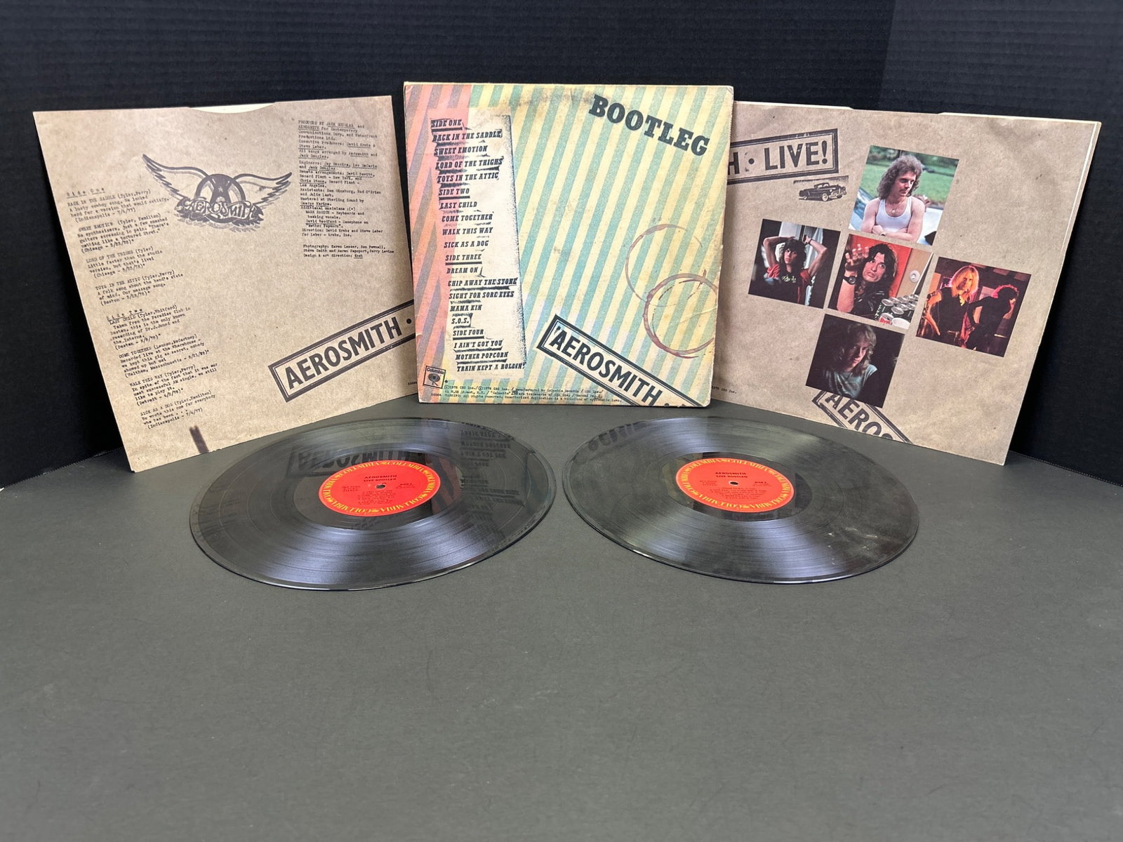 Aerosmith Live! Bootleg 2x Vinyl LP Set With Original Sleeves, 1978 - 3