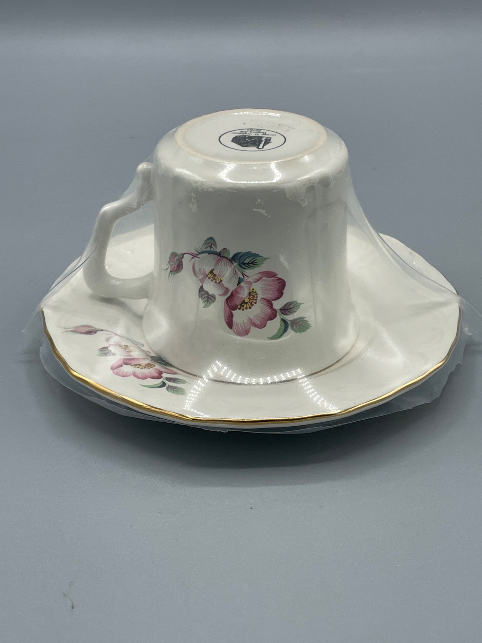 House of Webster Rogers, AR Mug and Plate Set with Gold Trim - 3