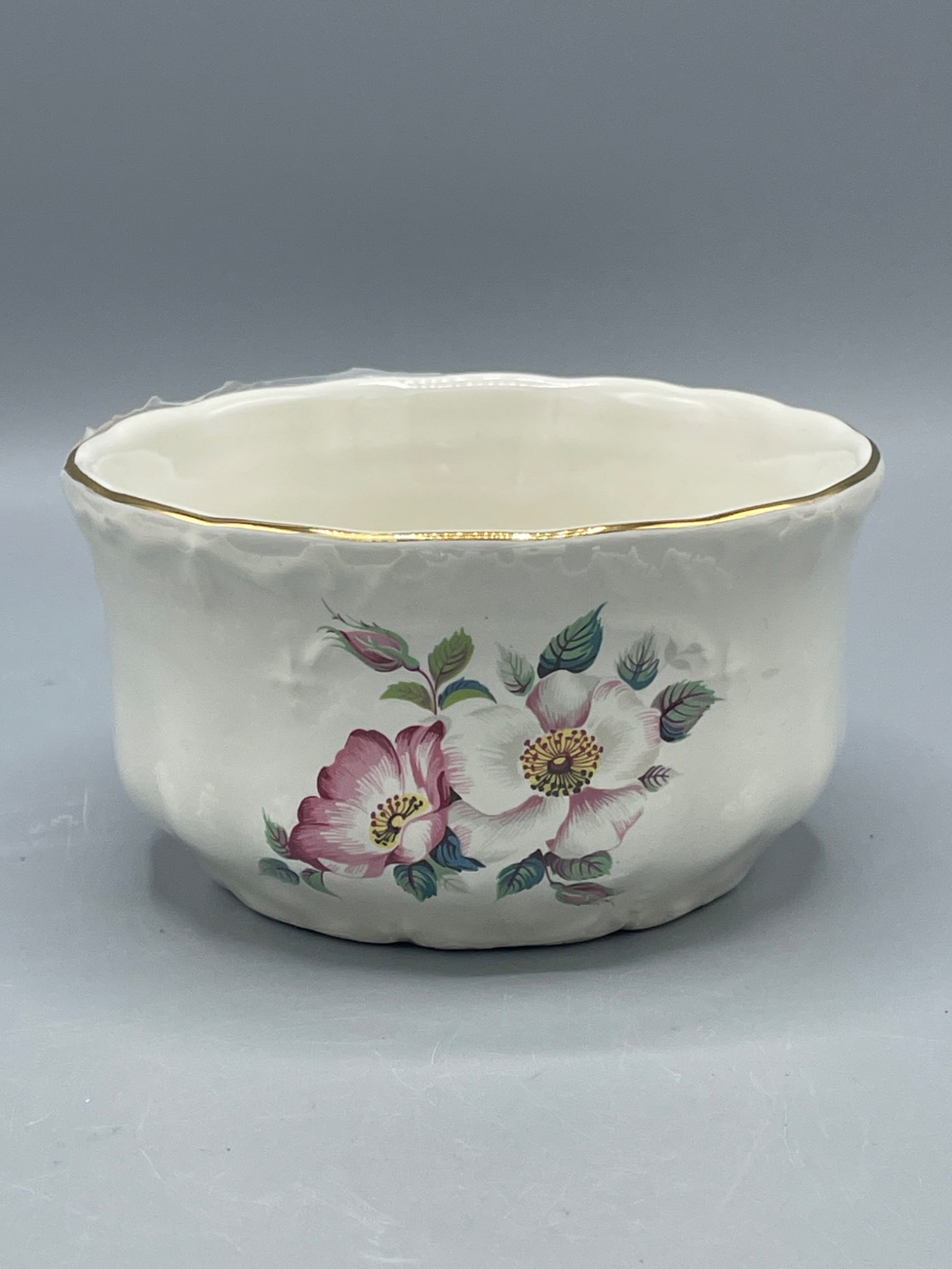 House Of Webster, Rogers, AR Floral Ceramic Bowl With Gold Trim - 2