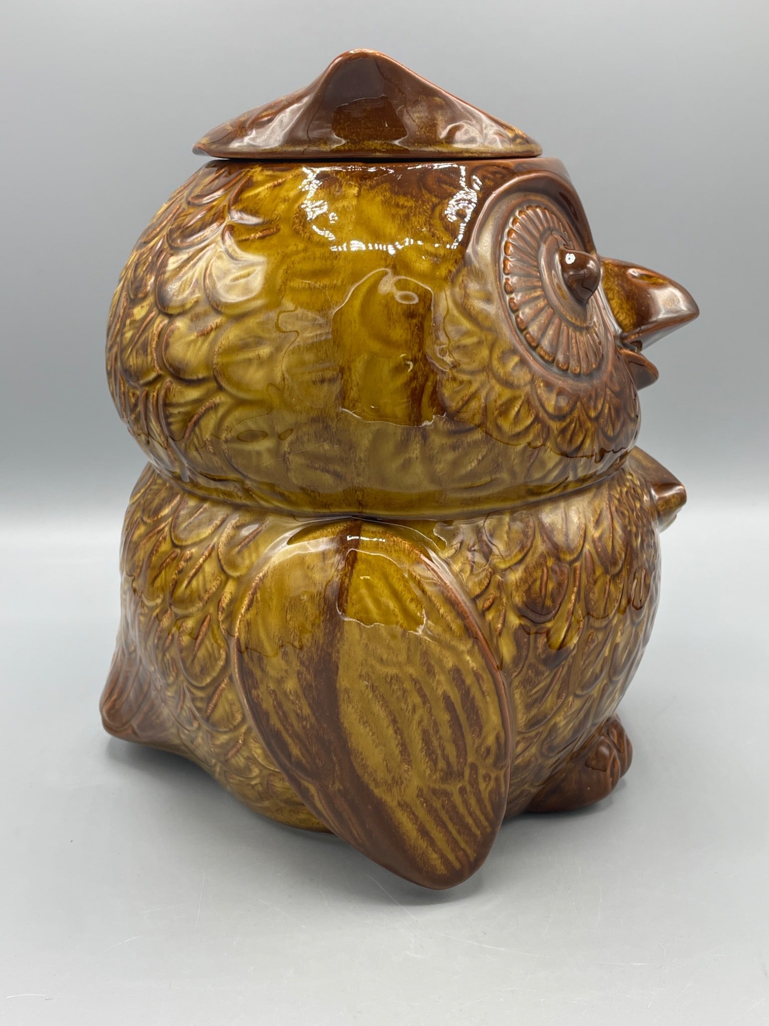 McCoy No. 204 Owl Cookie Jar, USA Manufacture - 2