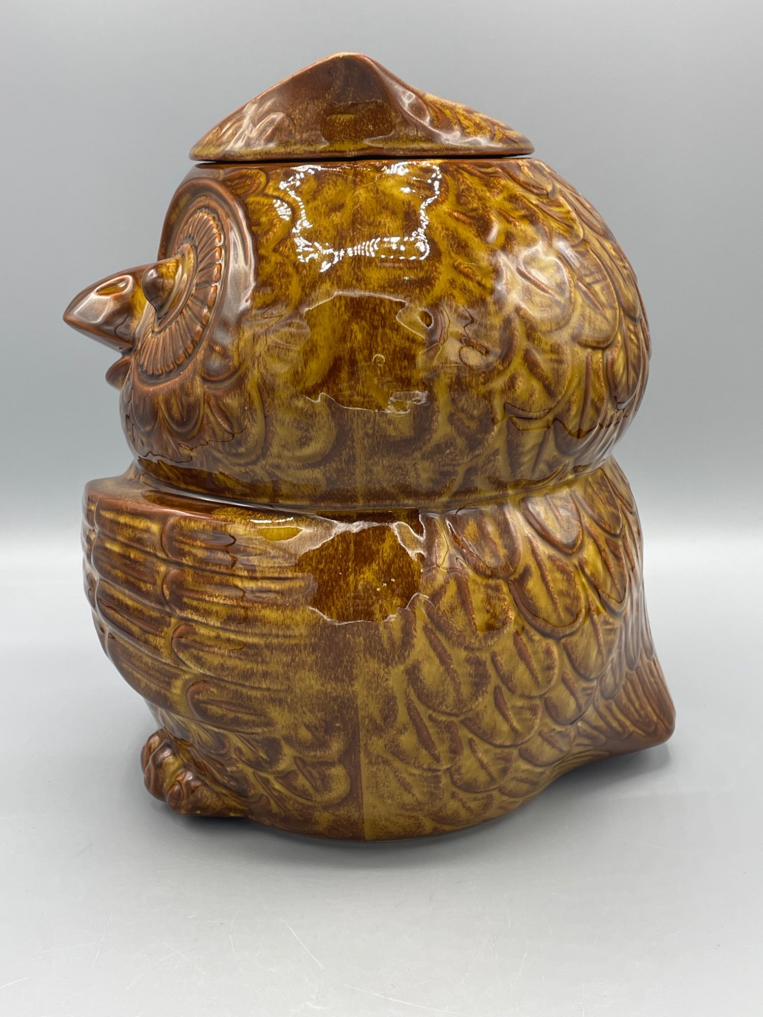 McCoy No. 204 Owl Cookie Jar, USA Manufacture - 4