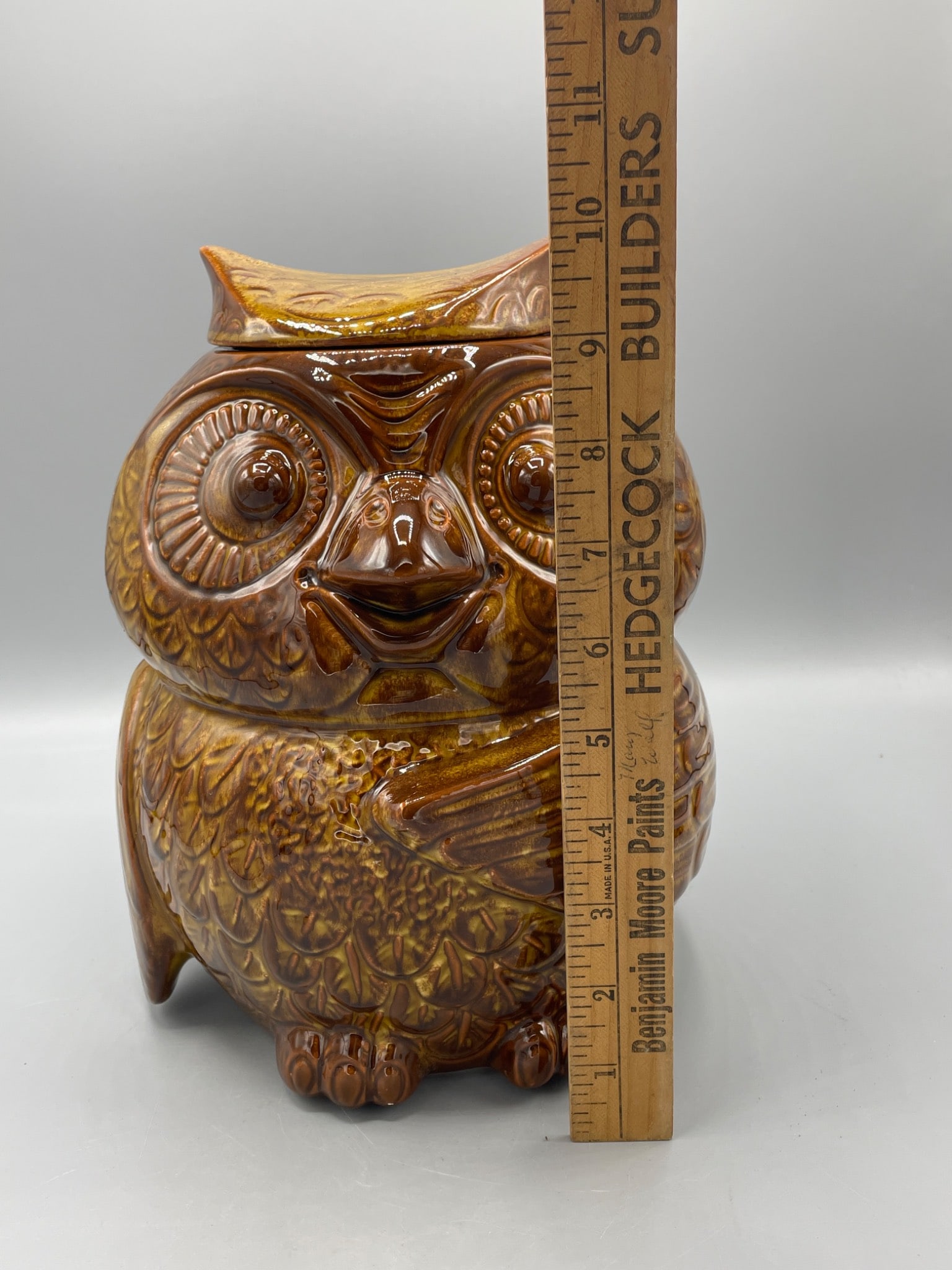 McCoy No. 204 Owl Cookie Jar, USA Manufacture - 8