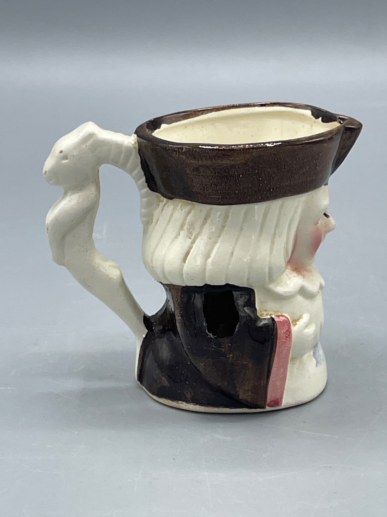 Small Ceramic Figural Toby Jug with Japan Marking - 3