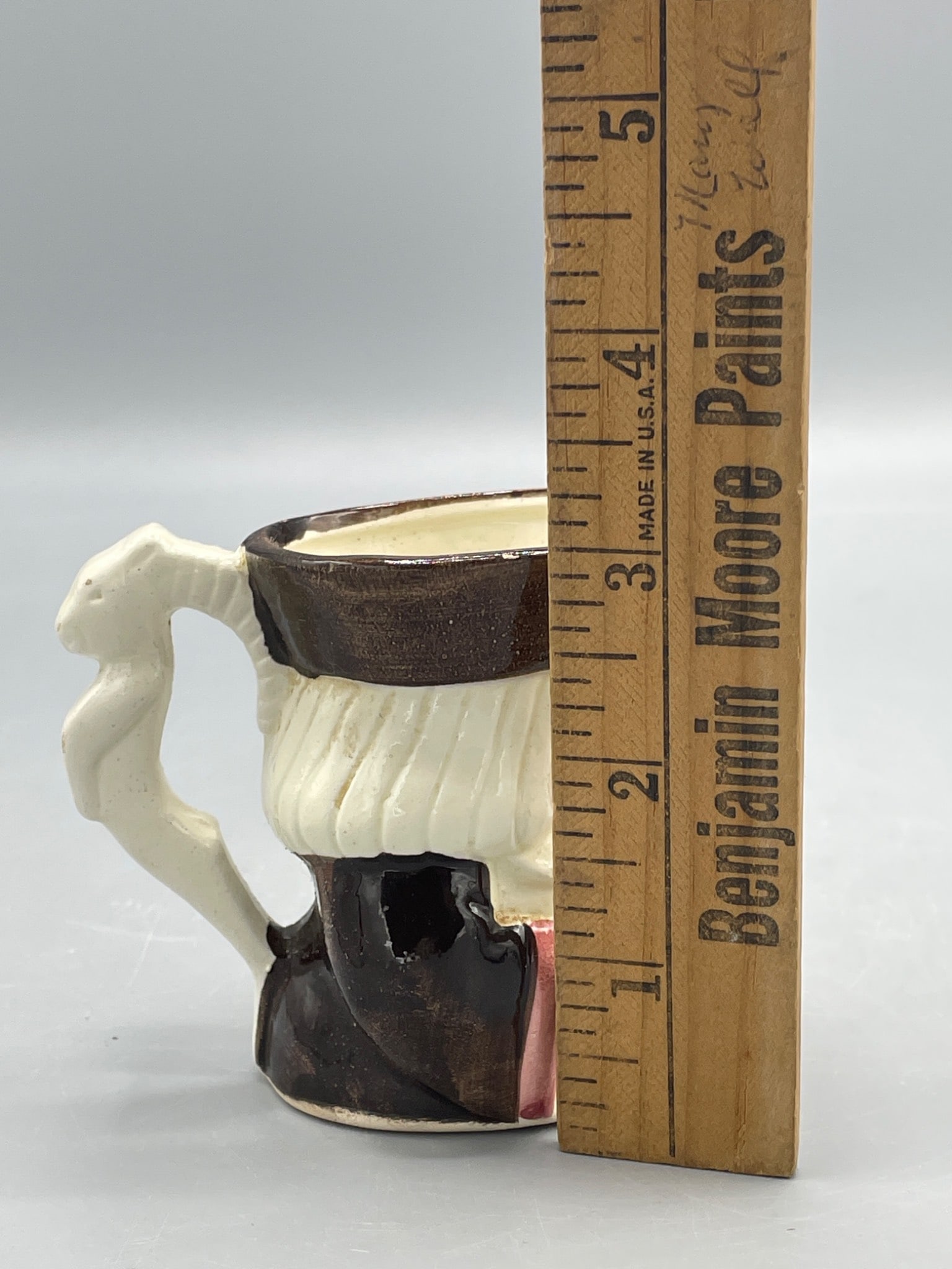 Small Ceramic Figural Toby Jug with Japan Marking - 6