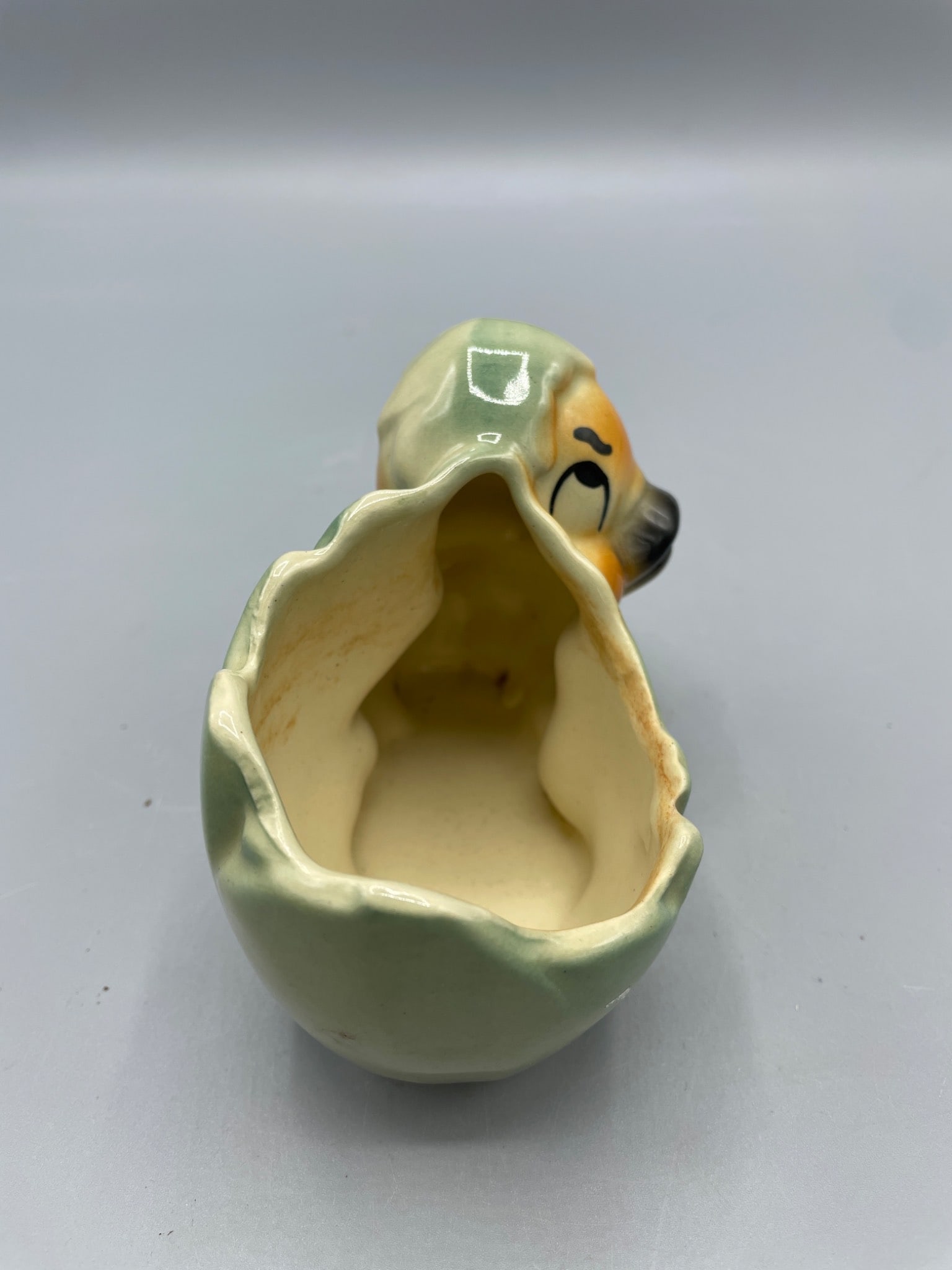 Ceramic Duck and Egg Shaped Holder with Glazed Finish - 4