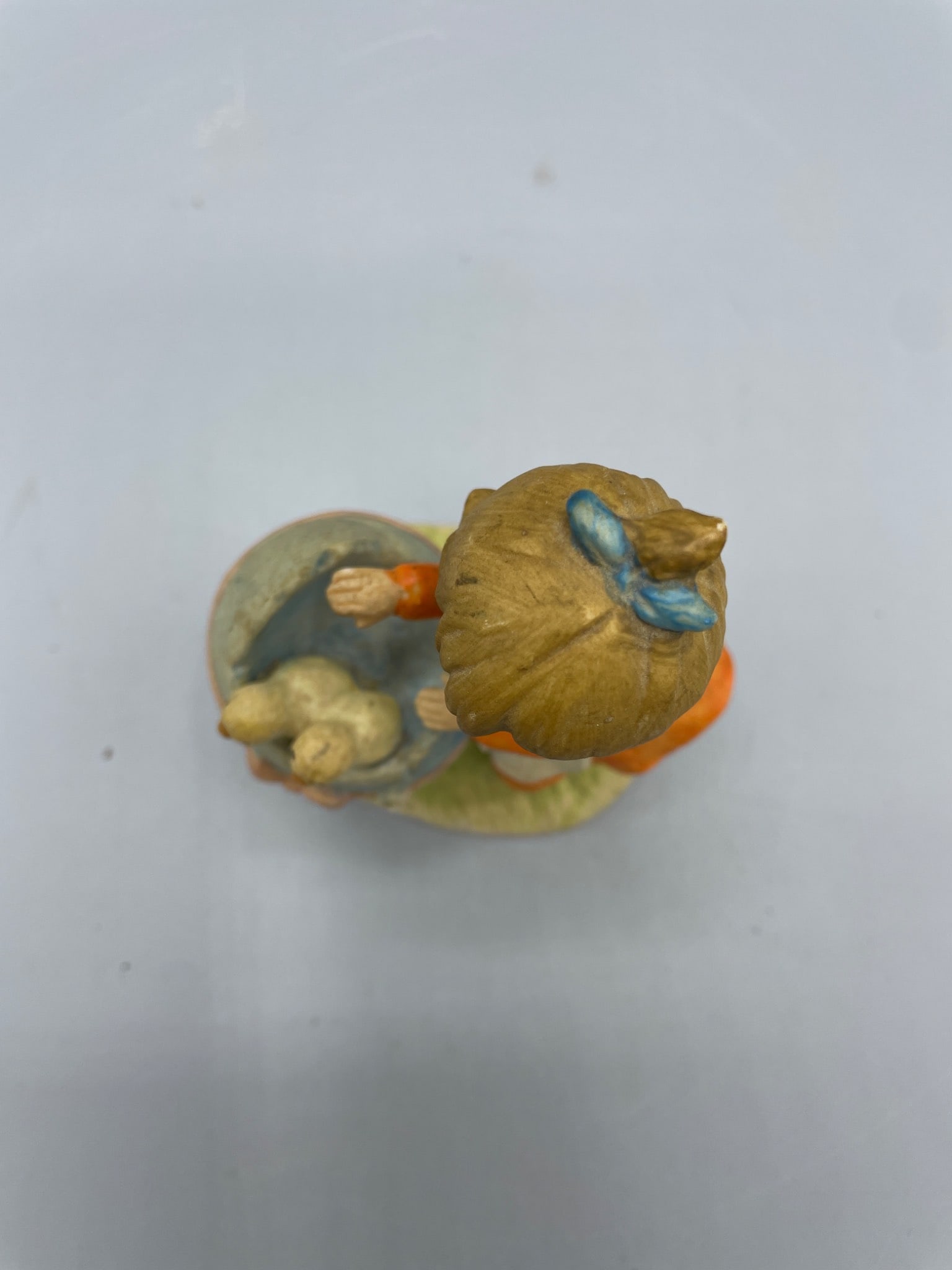 Lefton China #2265 Hand-Painted Figurine of Girl with Baby Carriage - 3