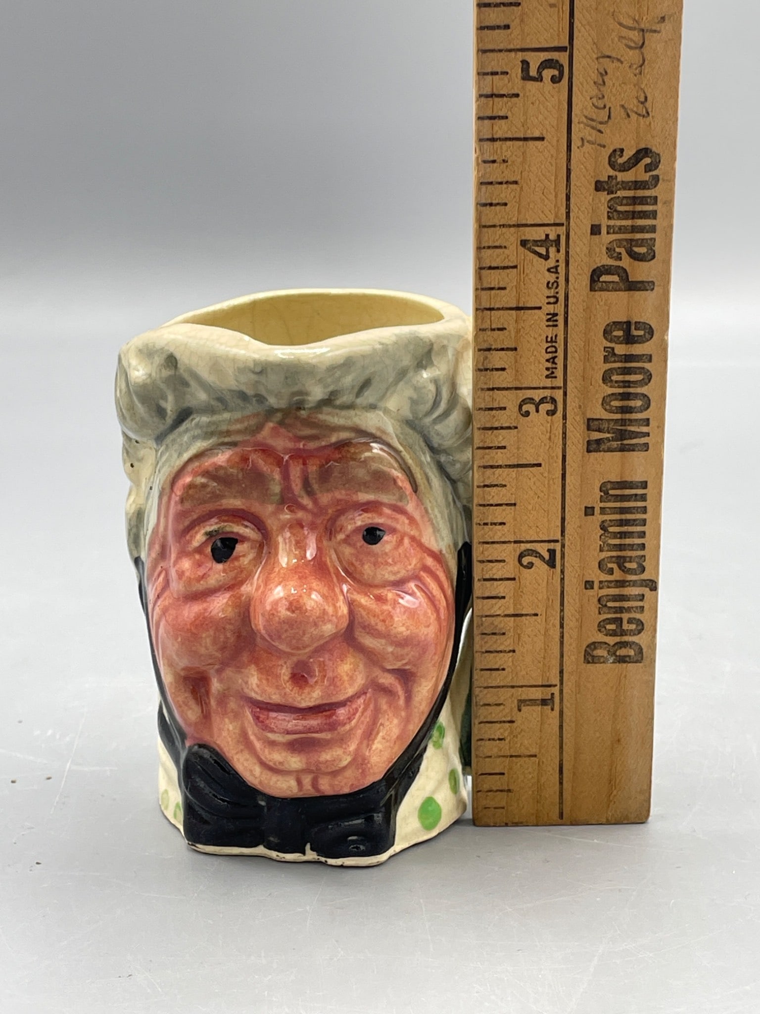Toby style mug Ceramic Face Mug with Umbrella Handle, Made in Japan - 5