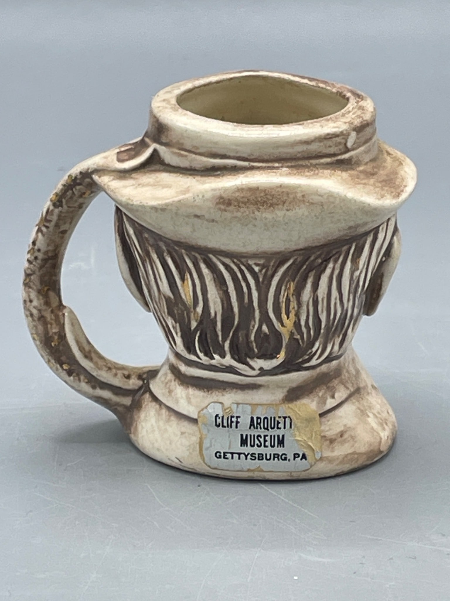 Toby style mug Sally Bush Ceramic Figural Mug With Handle, Signed Base - 3