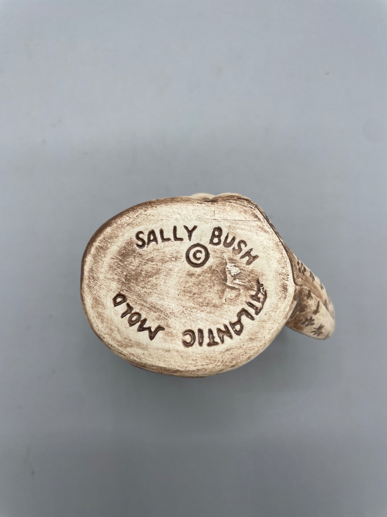 Toby style mug Sally Bush Ceramic Figural Mug With Handle, Signed Base - 5