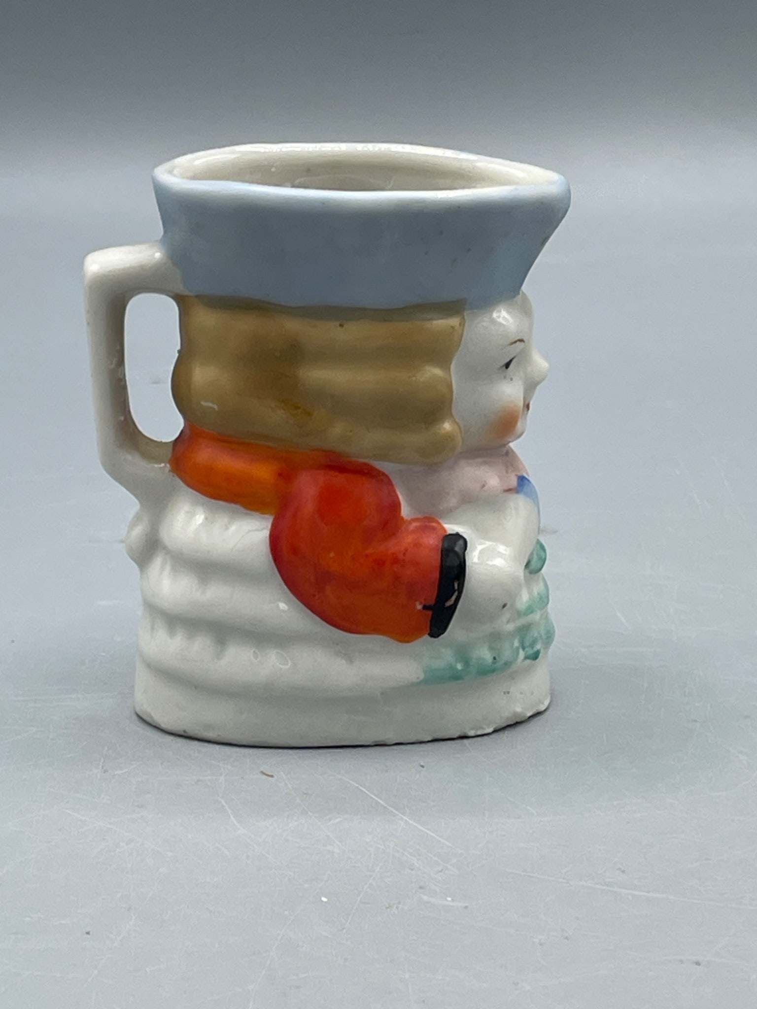 Toby style mug Small Made in Occupied Japan Ceramic Figurine Mug, 2.5 Inches Tall - 3