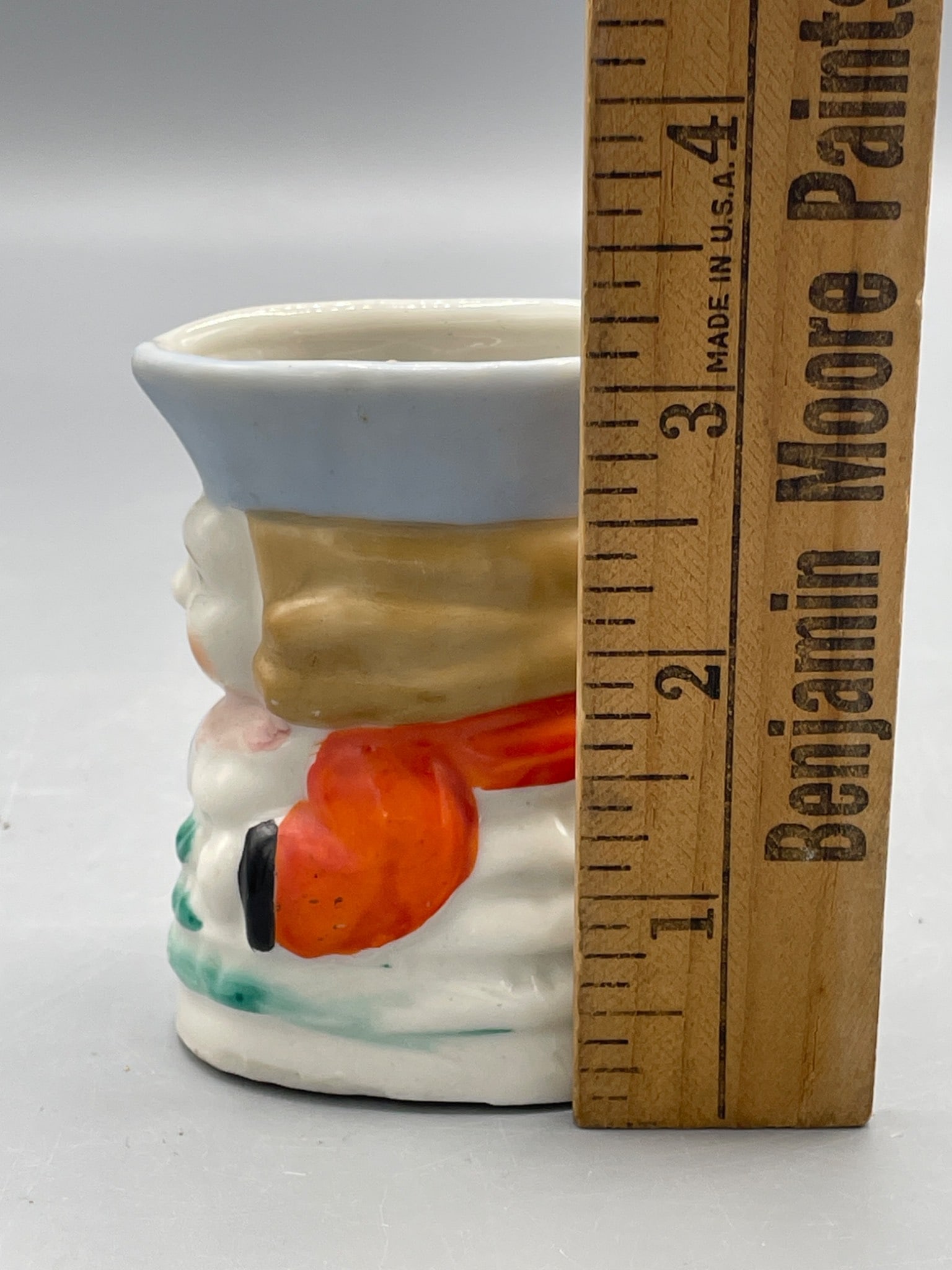 Toby style mug Small Made in Occupied Japan Ceramic Figurine Mug, 2.5 Inches Tall - 6