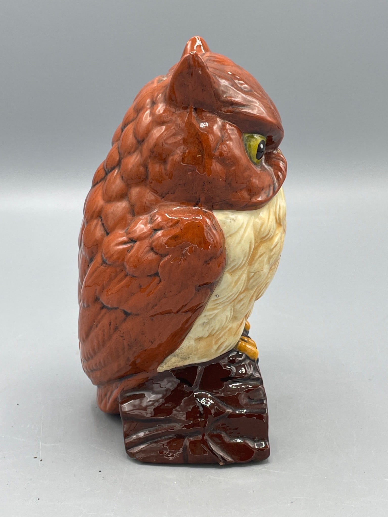 Ceramic Owl Bank with 'Be Wise Save' Design - 2