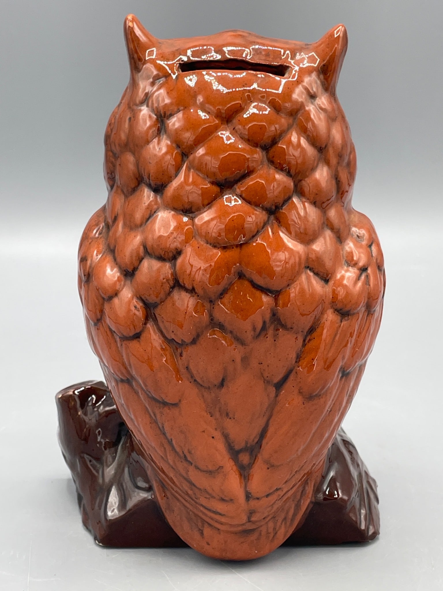 Ceramic Owl Bank with 'Be Wise Save' Design - 3