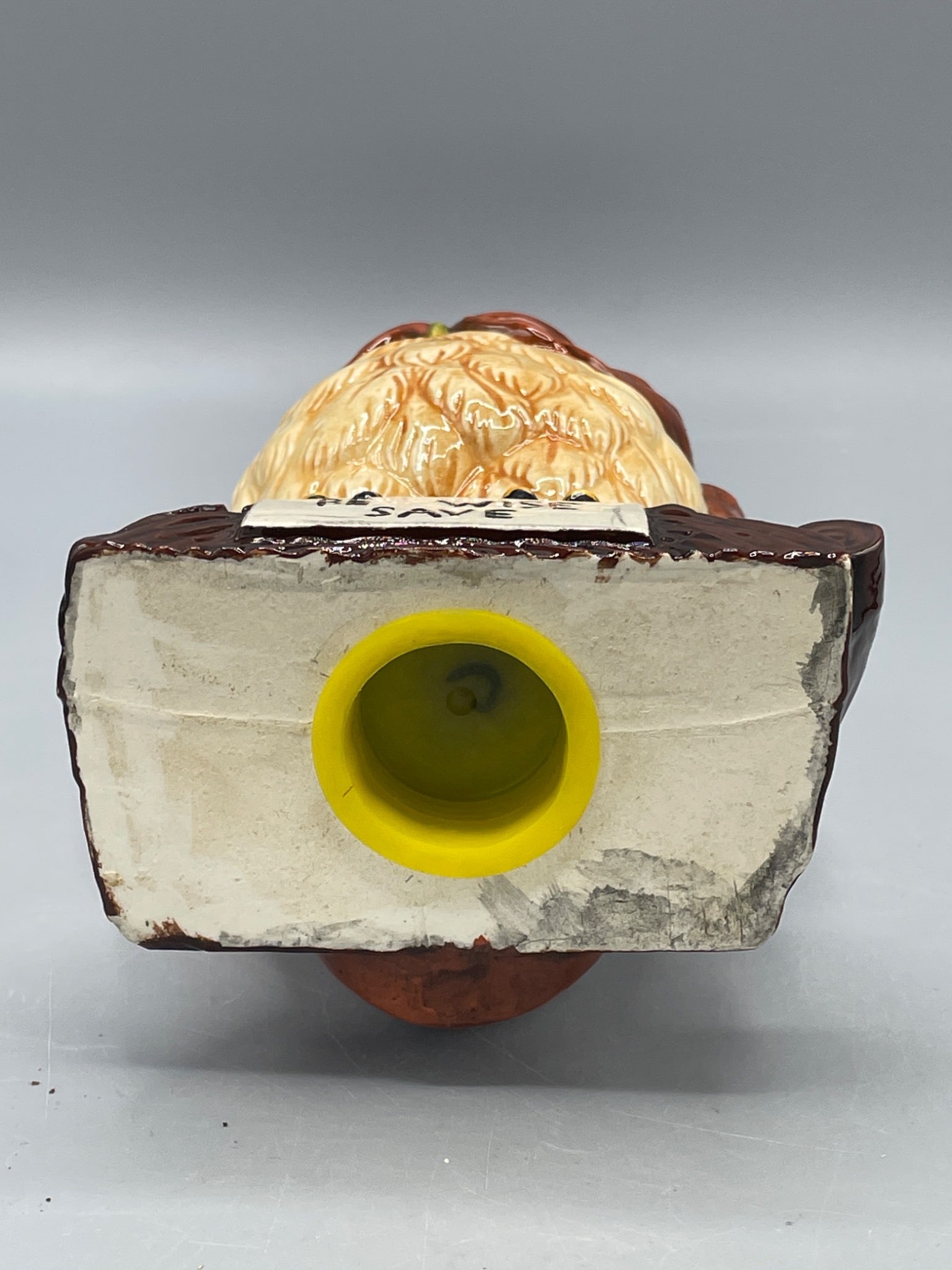 Ceramic Owl Bank with 'Be Wise Save' Design - 5
